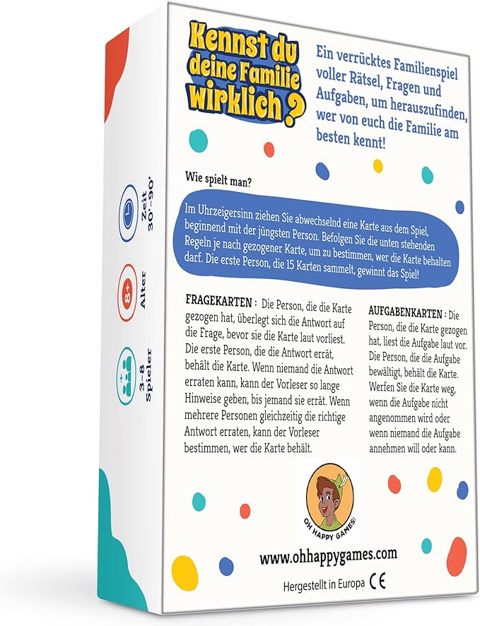 Kennst du Deine Familie wirklich ? Oh Happy Games - malmichbunt.de