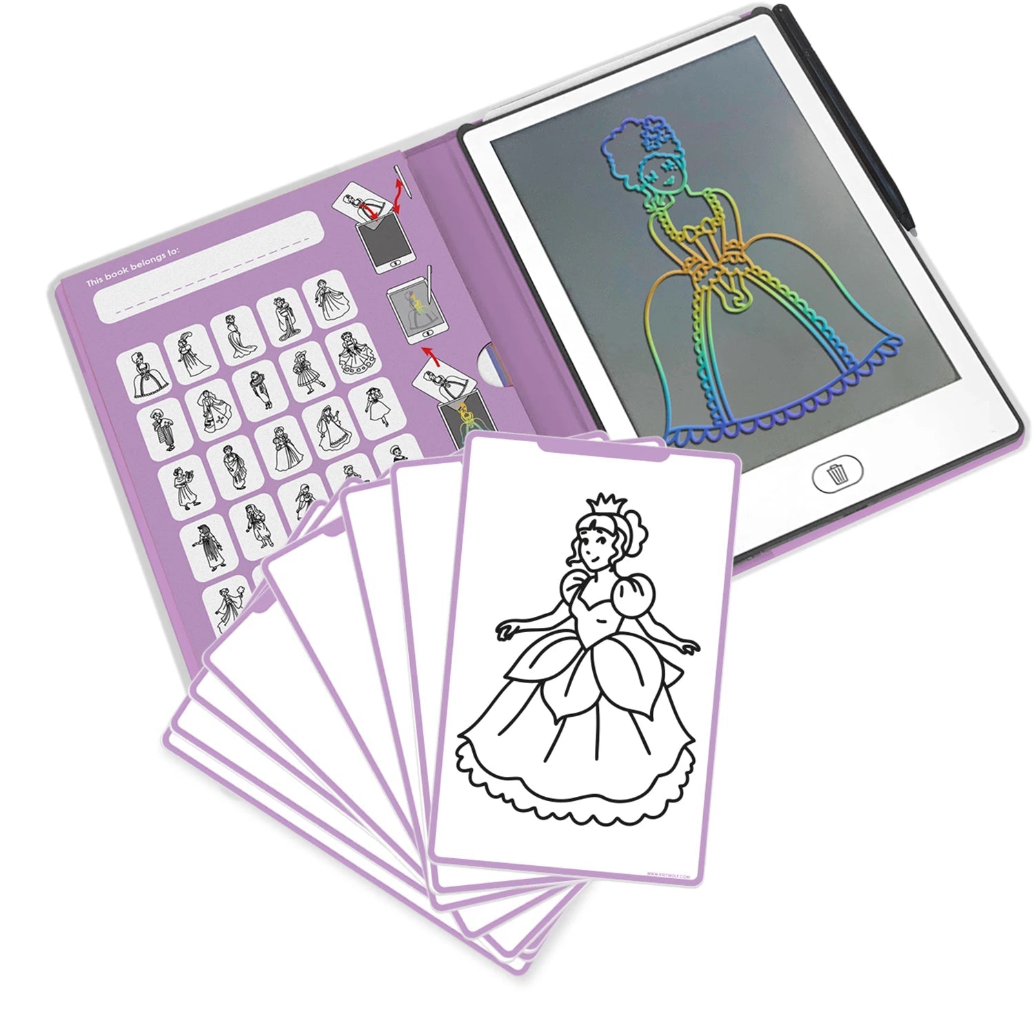 Kidywolf Designtafel mini - Prinzessin kidywolf - malmichbunt.de