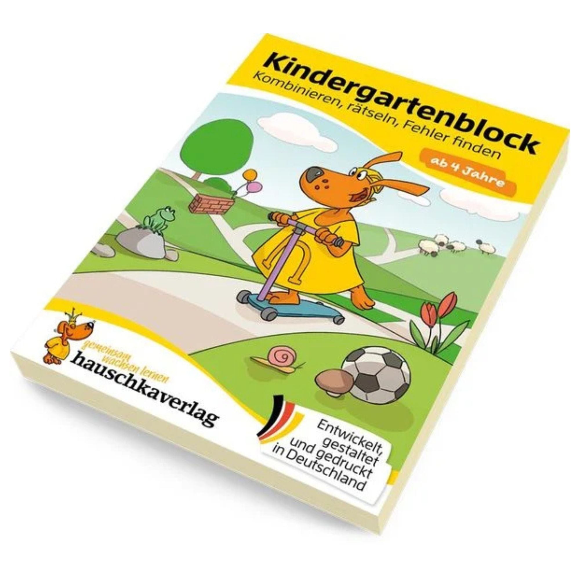 Kindergartenblock ab 4 Jahre - Kombinieren, rätseln, Fehler finden Nr. 609 Hauschka Verlag - malmichbunt.de