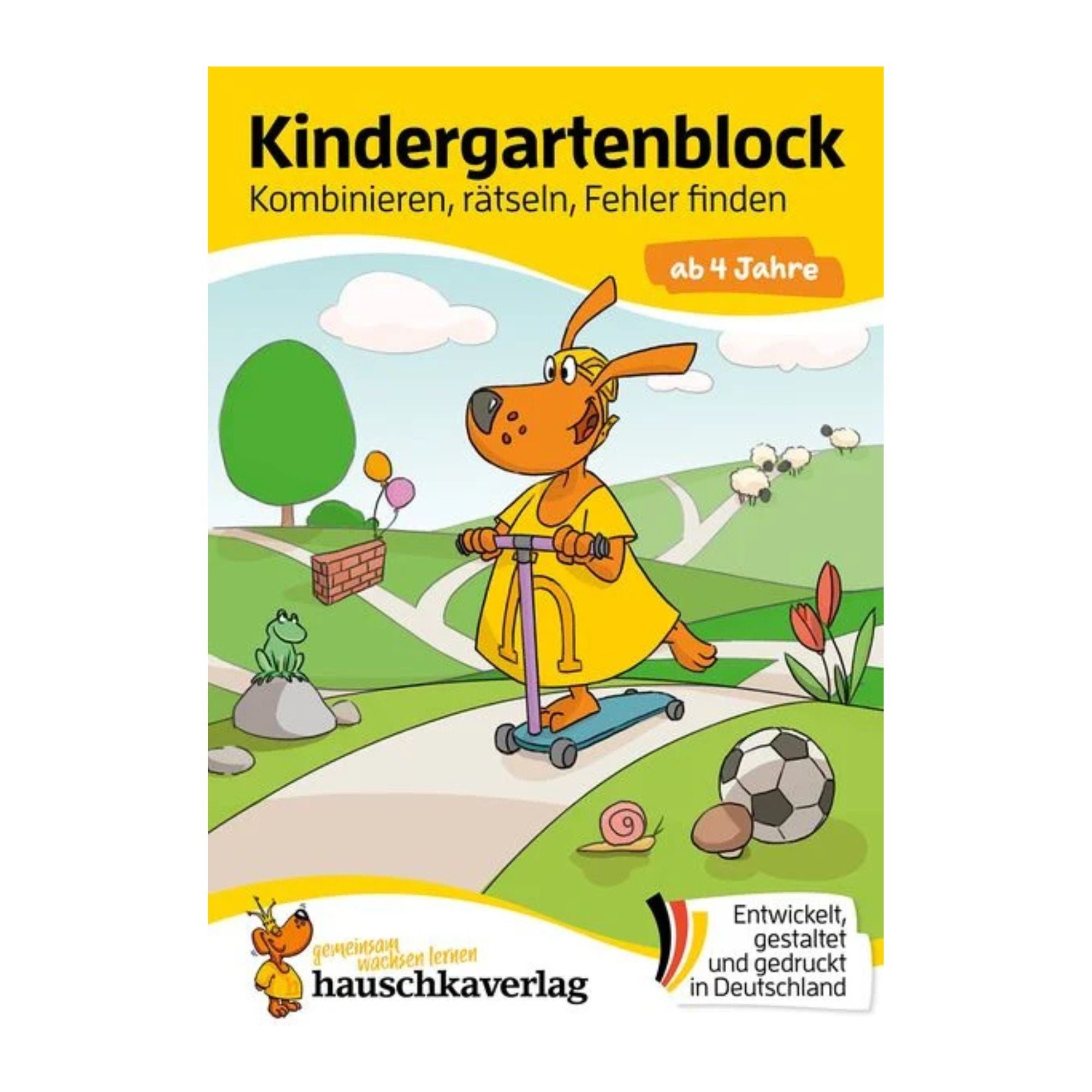 Kindergartenblock ab 4 Jahre - Kombinieren, rätseln, Fehler finden Nr. 609 Hauschka Verlag - malmichbunt.de
