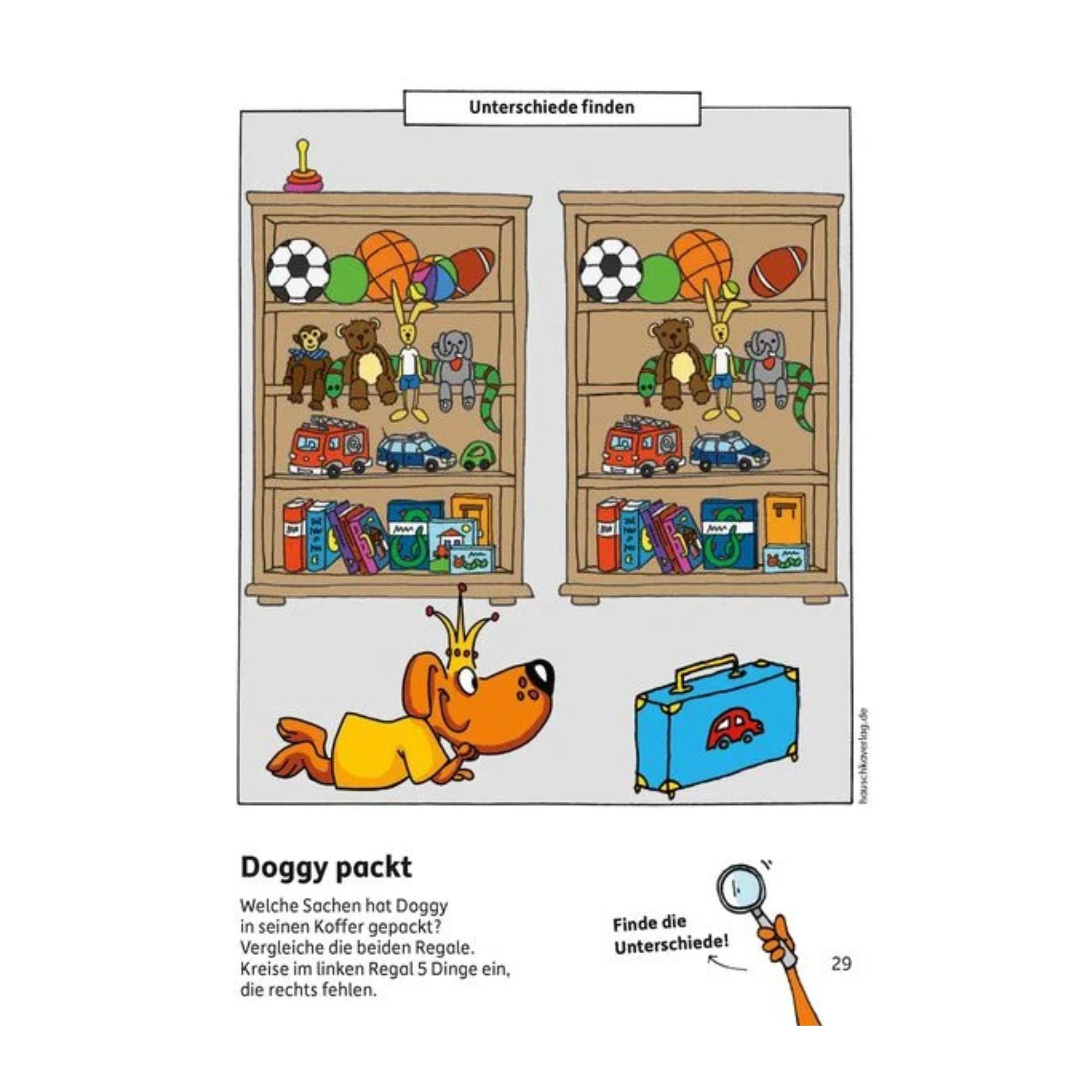 Kindergartenblock ab 4 Jahre - Kombinieren, rätseln, Fehler finden Nr. 609 Hauschka Verlag - malmichbunt.de