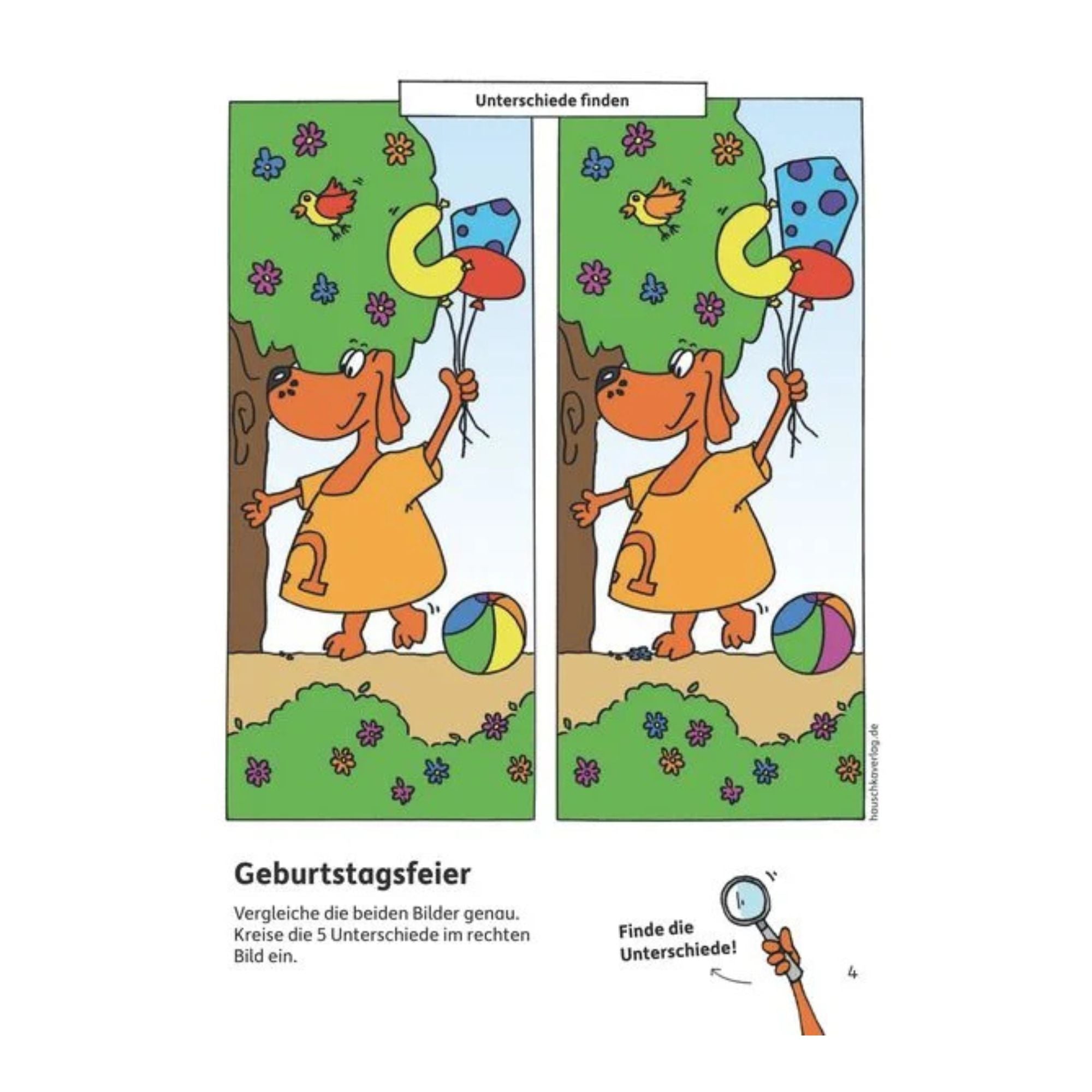 Kindergartenblock – Gemeinsamkeiten & Unterschiede ab 4 Jahre - Nr. 619 Hauschka Verlag - malmichbunt.de