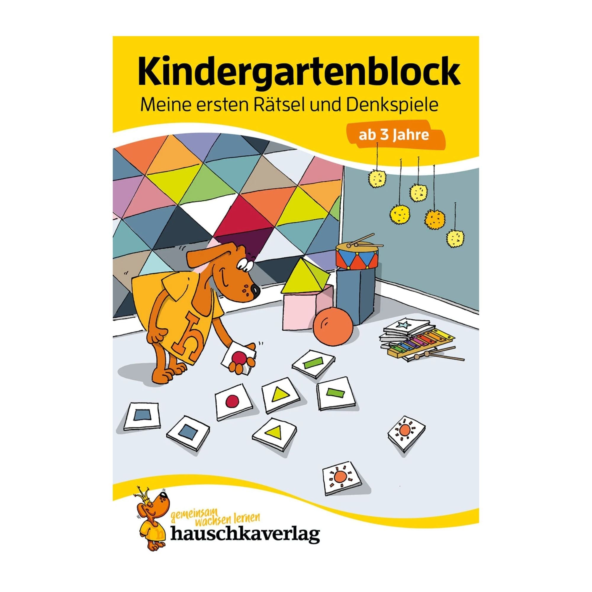 Kindergartenblock – Meine ersten Rätsel und Denkspiele ab 3 Jahre - Nr. 616 Hauschka Verlag - malmichbunt.de