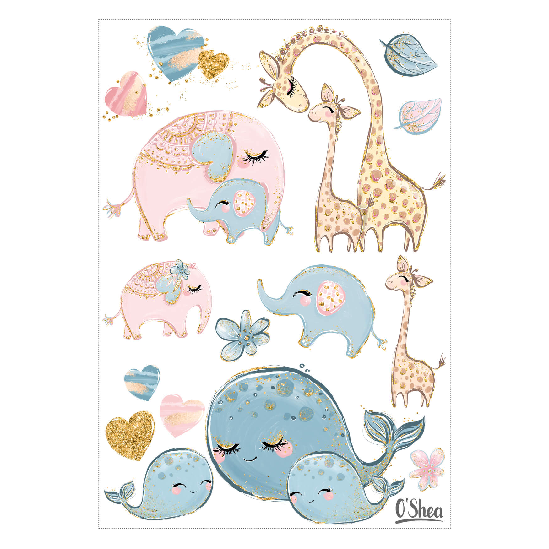 Kindertattoo Süße Freunde Jeka - malmichbunt.de