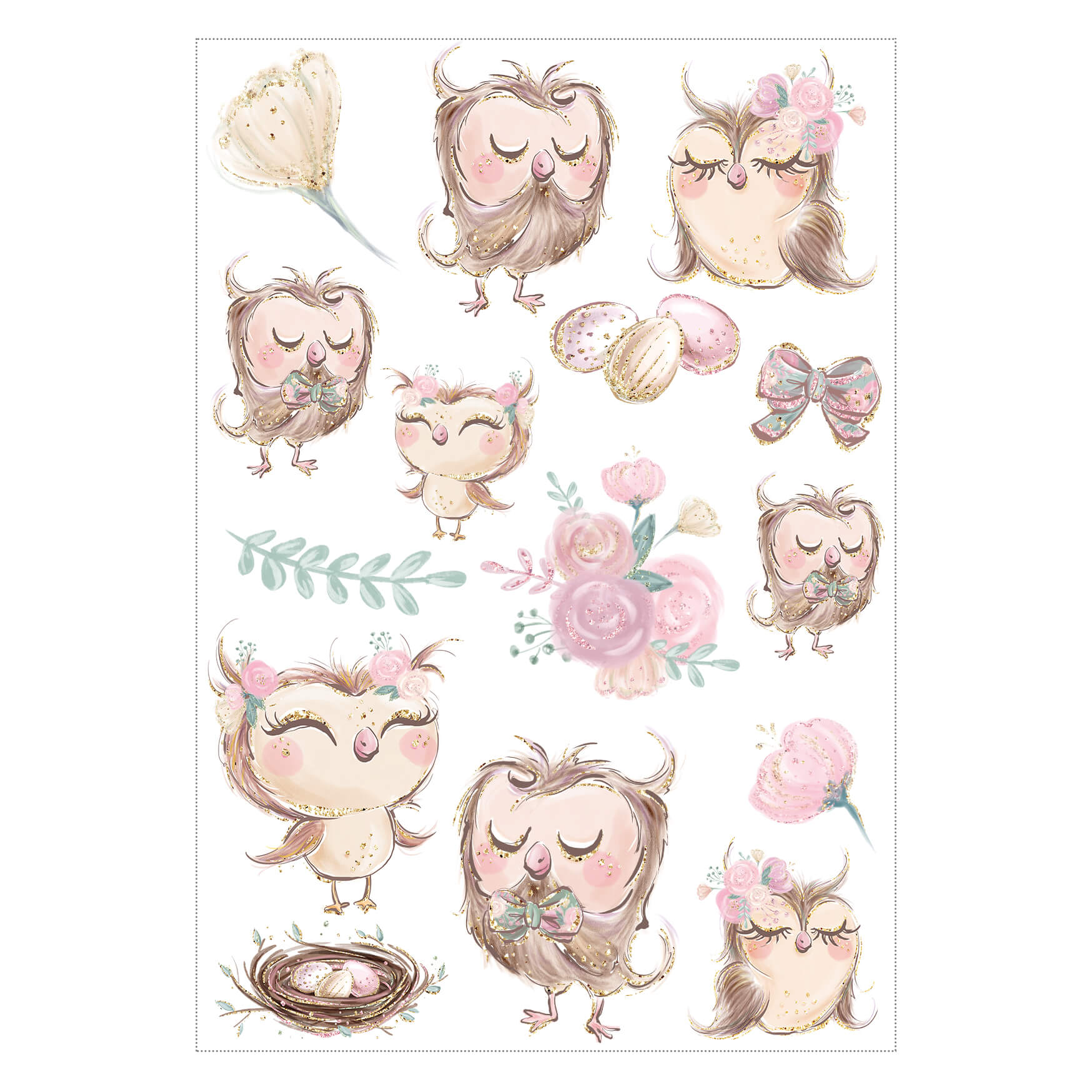 Kindertattoo Süße Freunde Jeka - malmichbunt.de