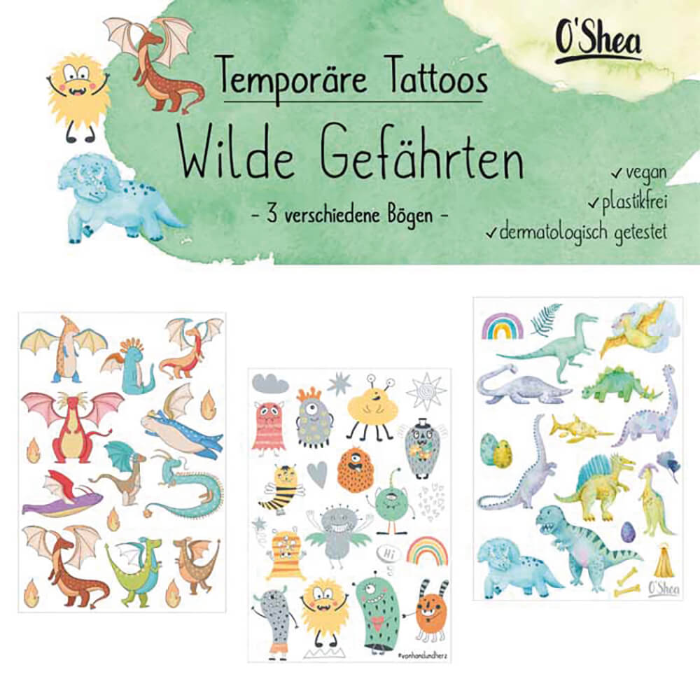 Kindertattoo Wilde Gefährten Jeka - malmichbunt.de
