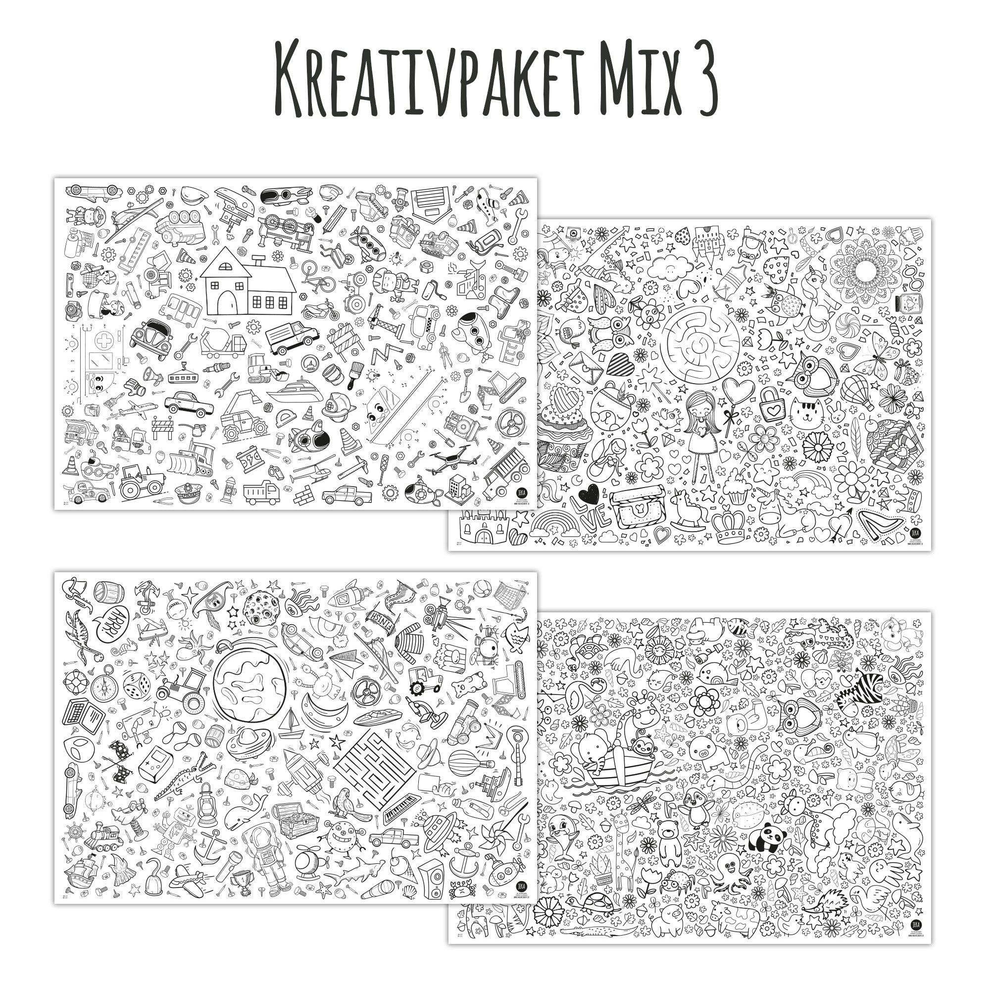 Kleine Maldecke Mix - Paket 3 Jeka - malmichbunt.de