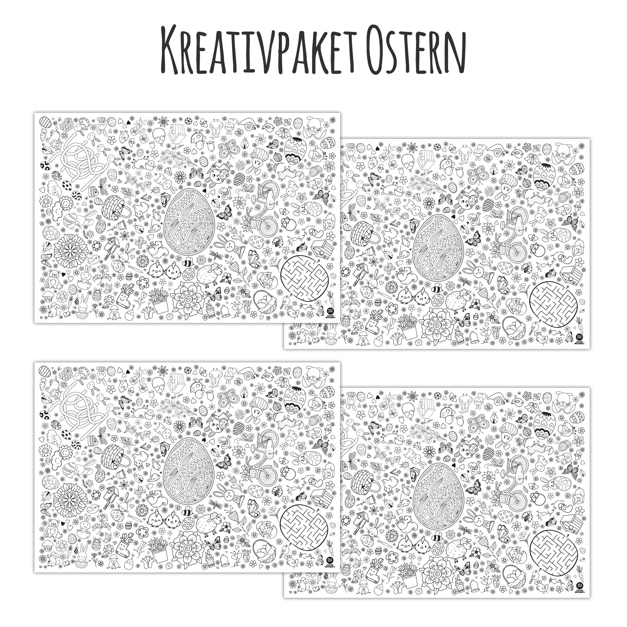 Kleine Maldecke Mix - Paket Ostern Jeka - malmichbunt.de