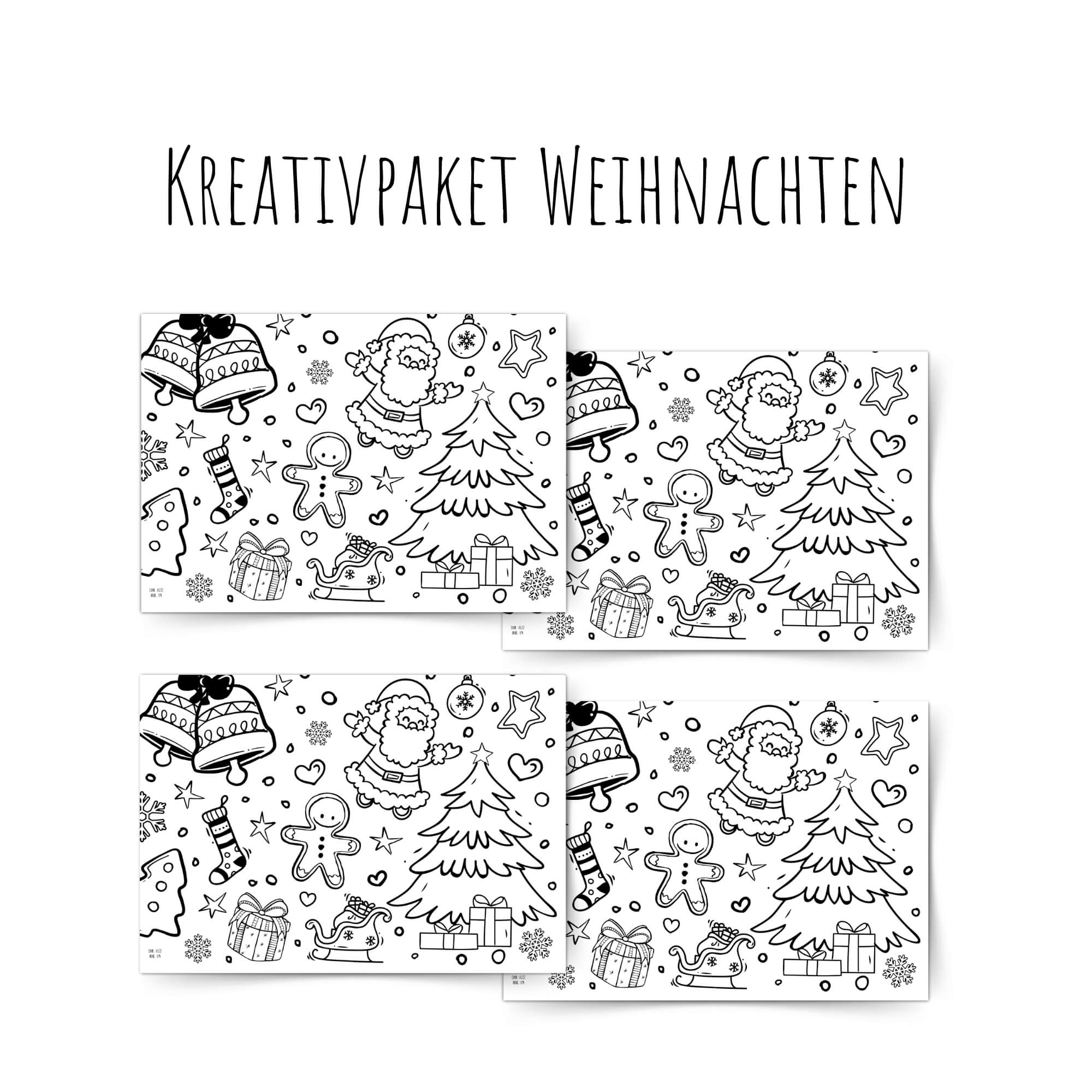 Kleine Maldecke Mix - Paket Weihnachten Jeka - malmichbunt.de