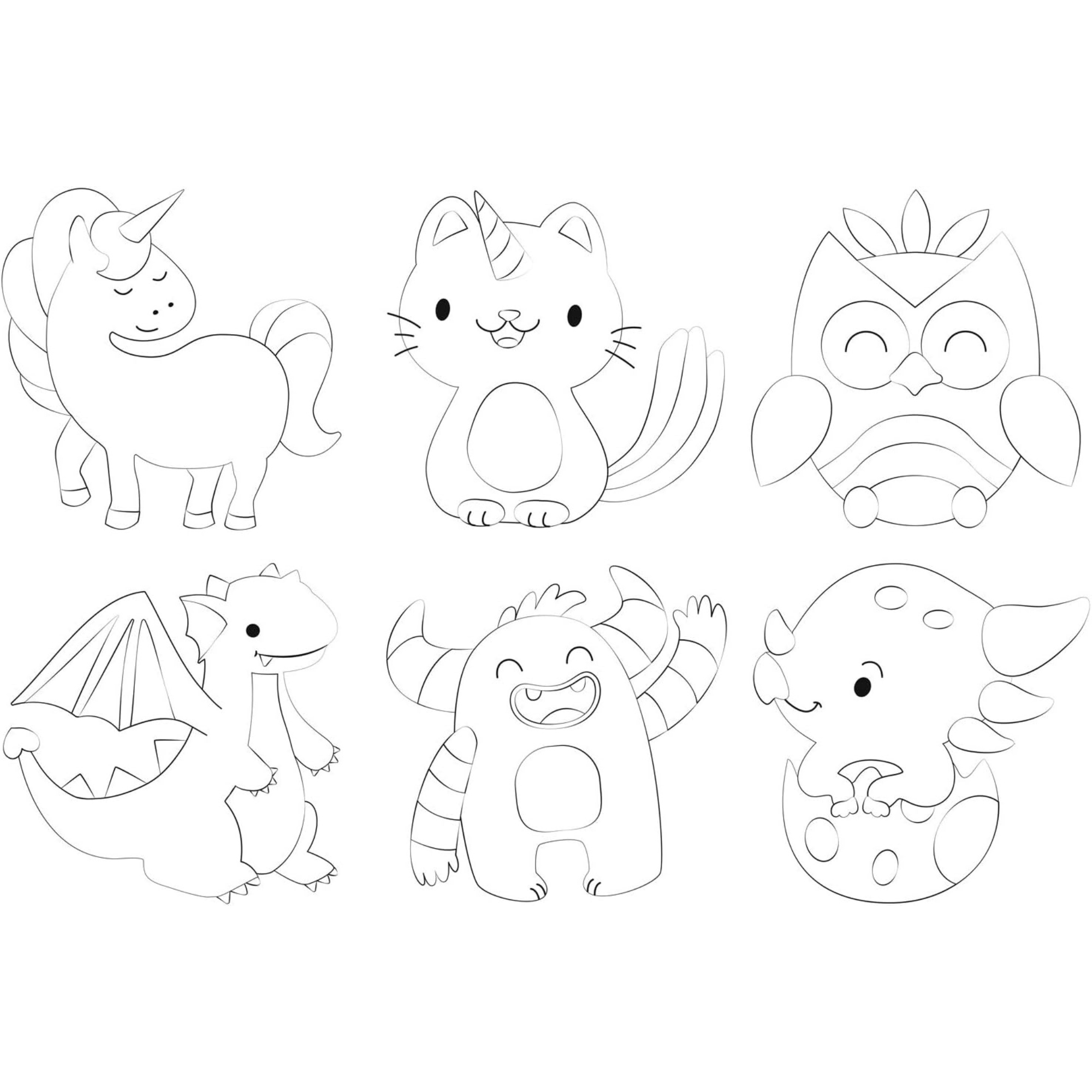 Knüddelbilder - Set "Fantasietiere" Ursus - malmichbunt.de