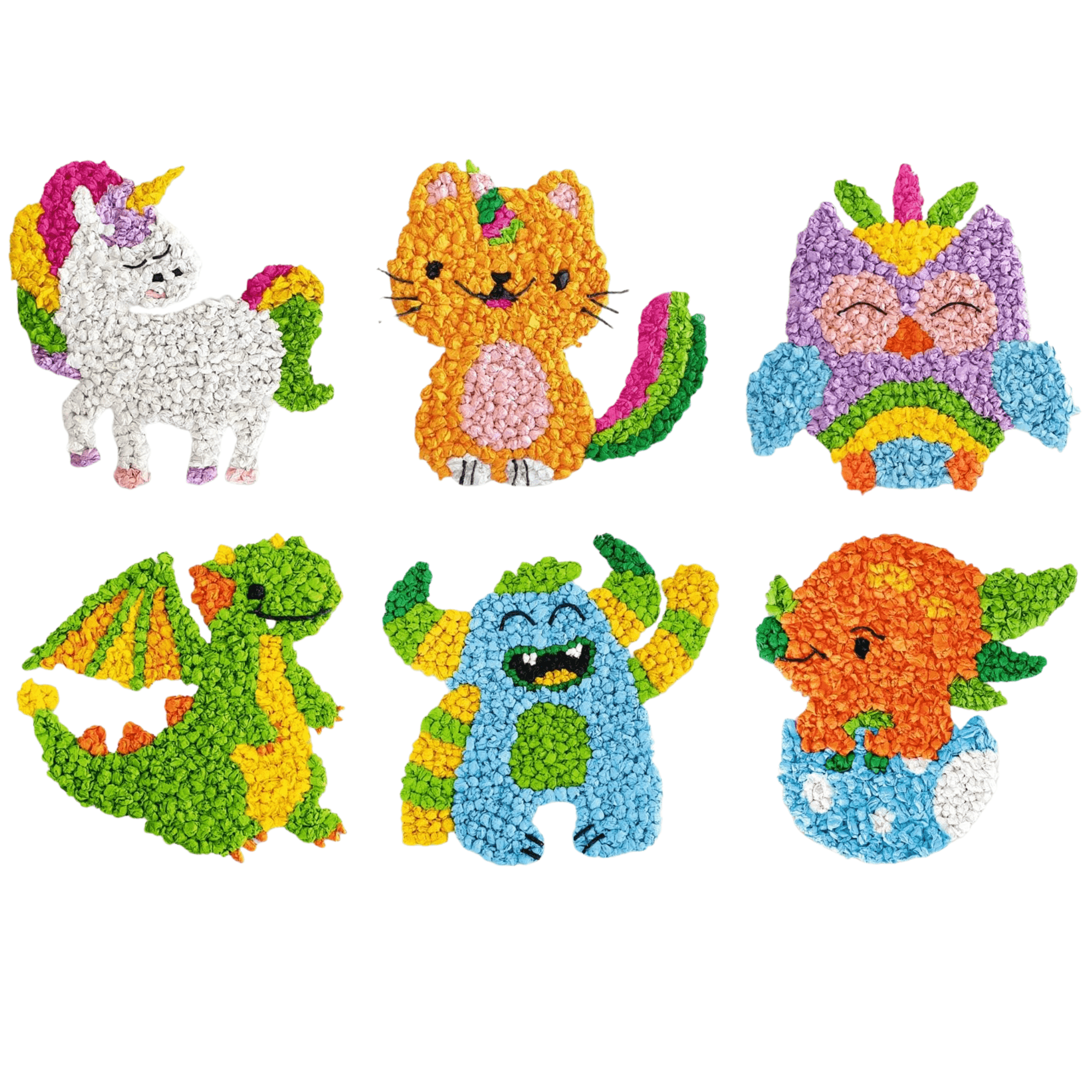 Knüddelbilder - Set "Fantasietiere" Ursus - malmichbunt.de