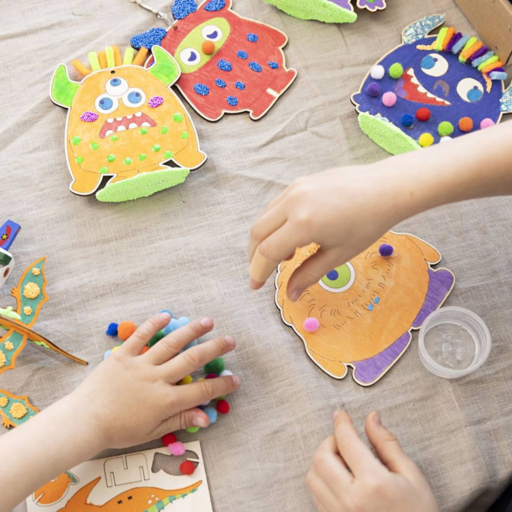 Kreativ Set Dekoration – Lustige Monster basteln für Kinder Creativ Company - malmichbunt.de