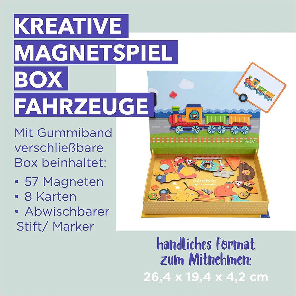 Kreative Magnetspielbox – Fahrzeuge mierEdu - malmichbunt.de