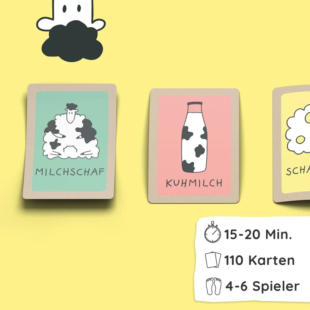 Kuhmilchschafkäsefuß - Konzentrationsspiel Pihu - malmichbunt.de