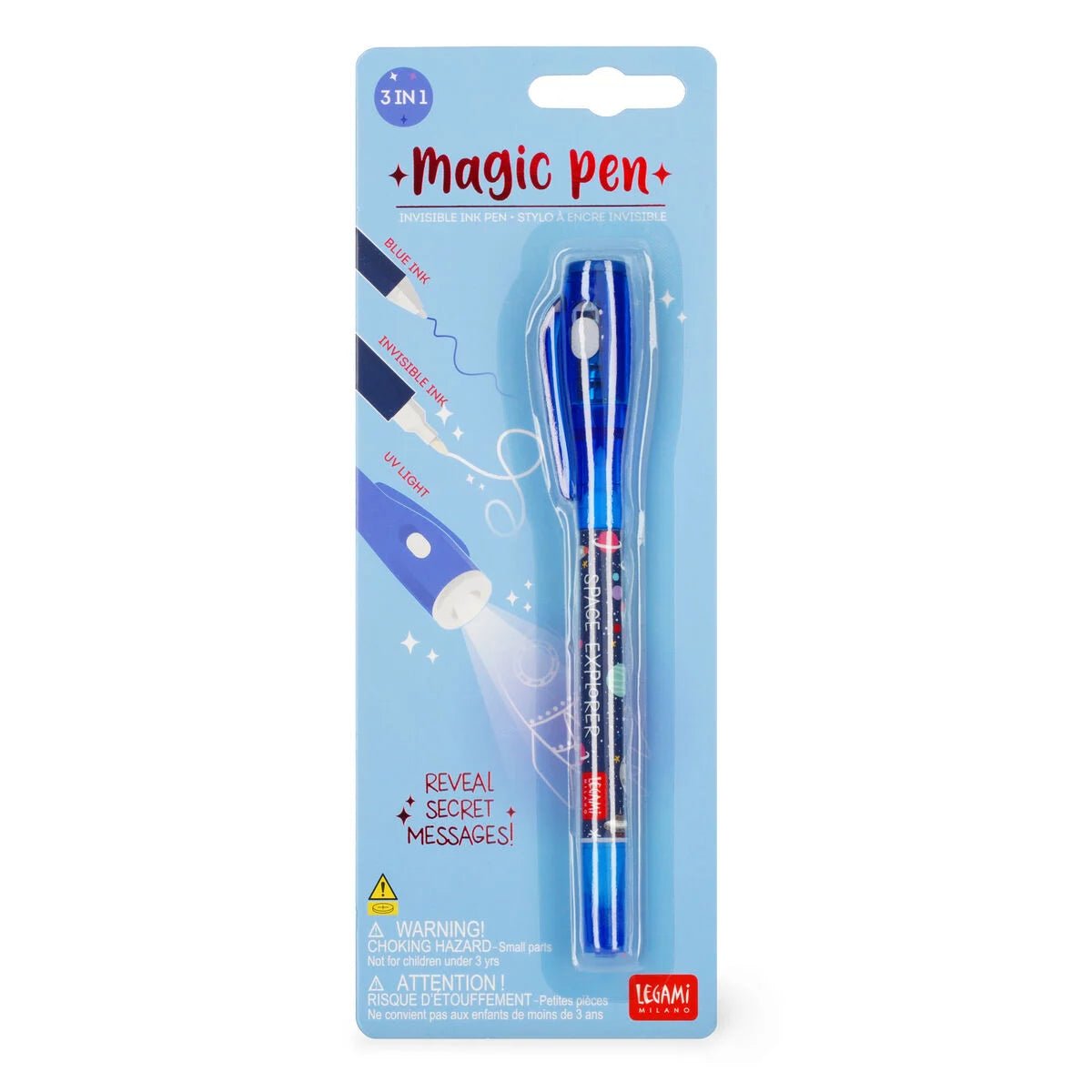 Legami Magic Pen - Stift mit Unsichtbarer Tinte Weltraum Legami - malmichbunt.de