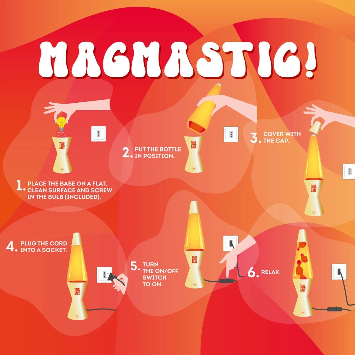 Legami Magmastic! Lavalampe - Gold Legami - malmichbunt.de