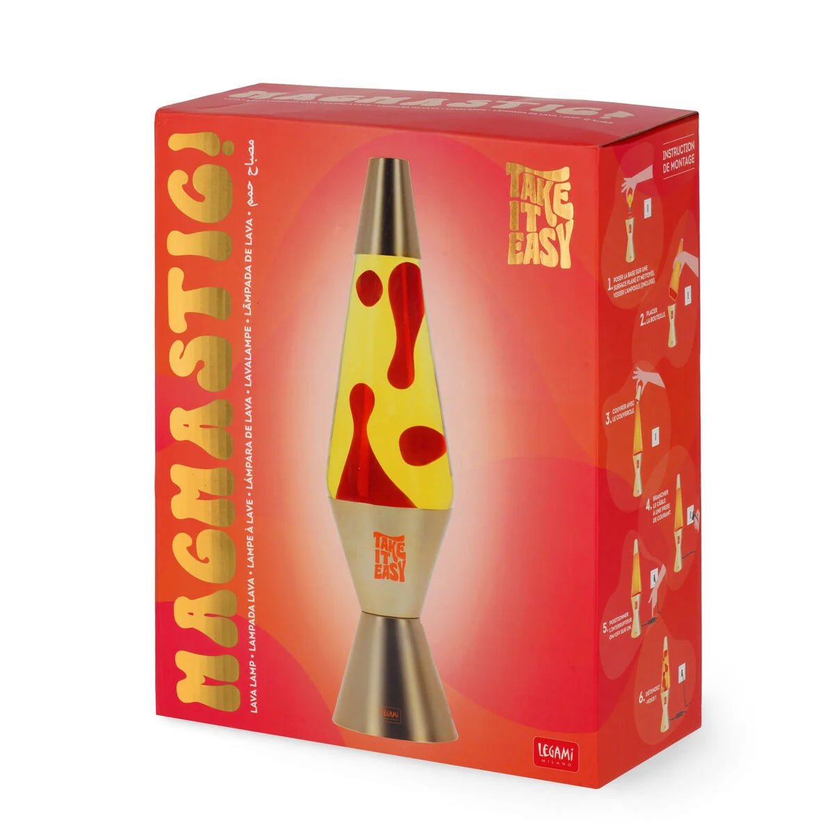 Legami Magmastic! Lavalampe - Gold Legami - malmichbunt.de