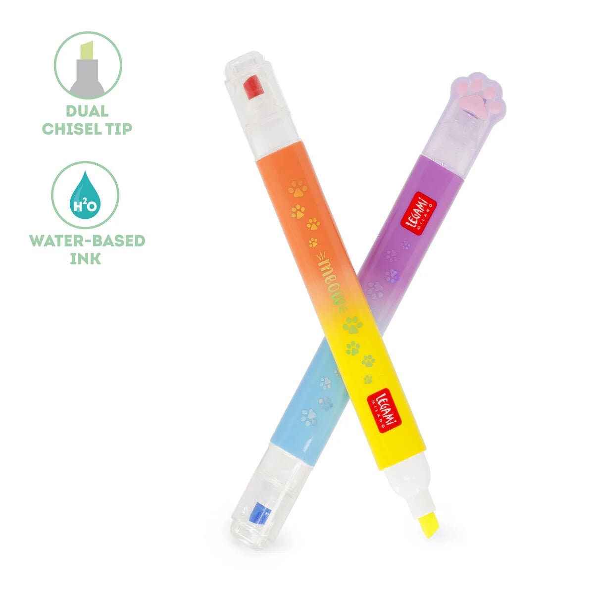 Legami - Textmarker mit Doppelspitze 6er Set Legami - malmichbunt.de