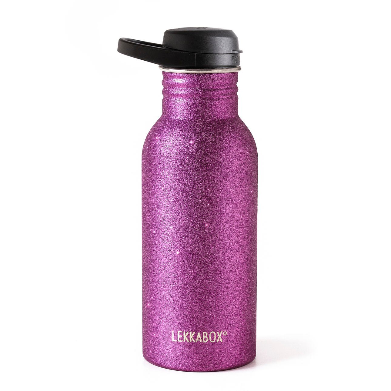 LEKKABOX® Go Glitzer - Trinkflasche – Pink 500ml Lekkabox - malmichbunt.de