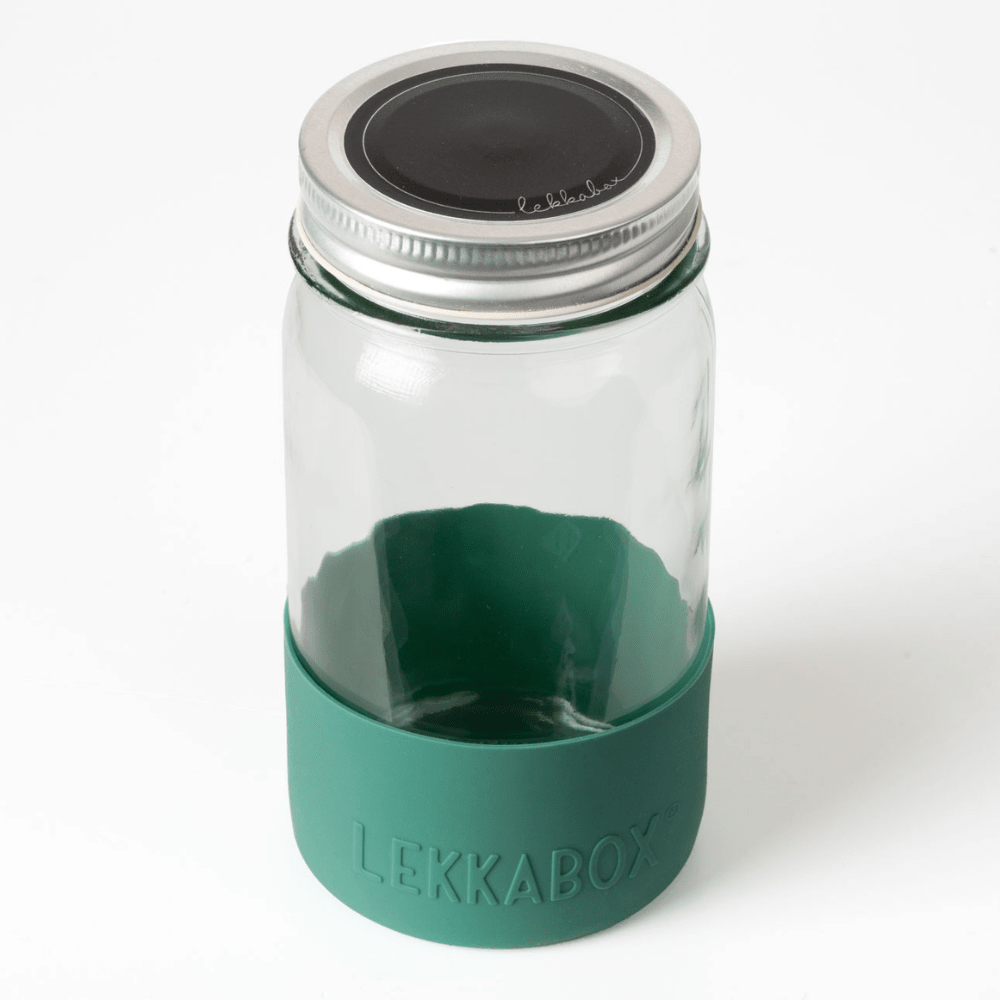 LEKKABOX® Meal Prep Glas mit Bumper, 500ml - Forest Lekkabox - malmichbunt.de