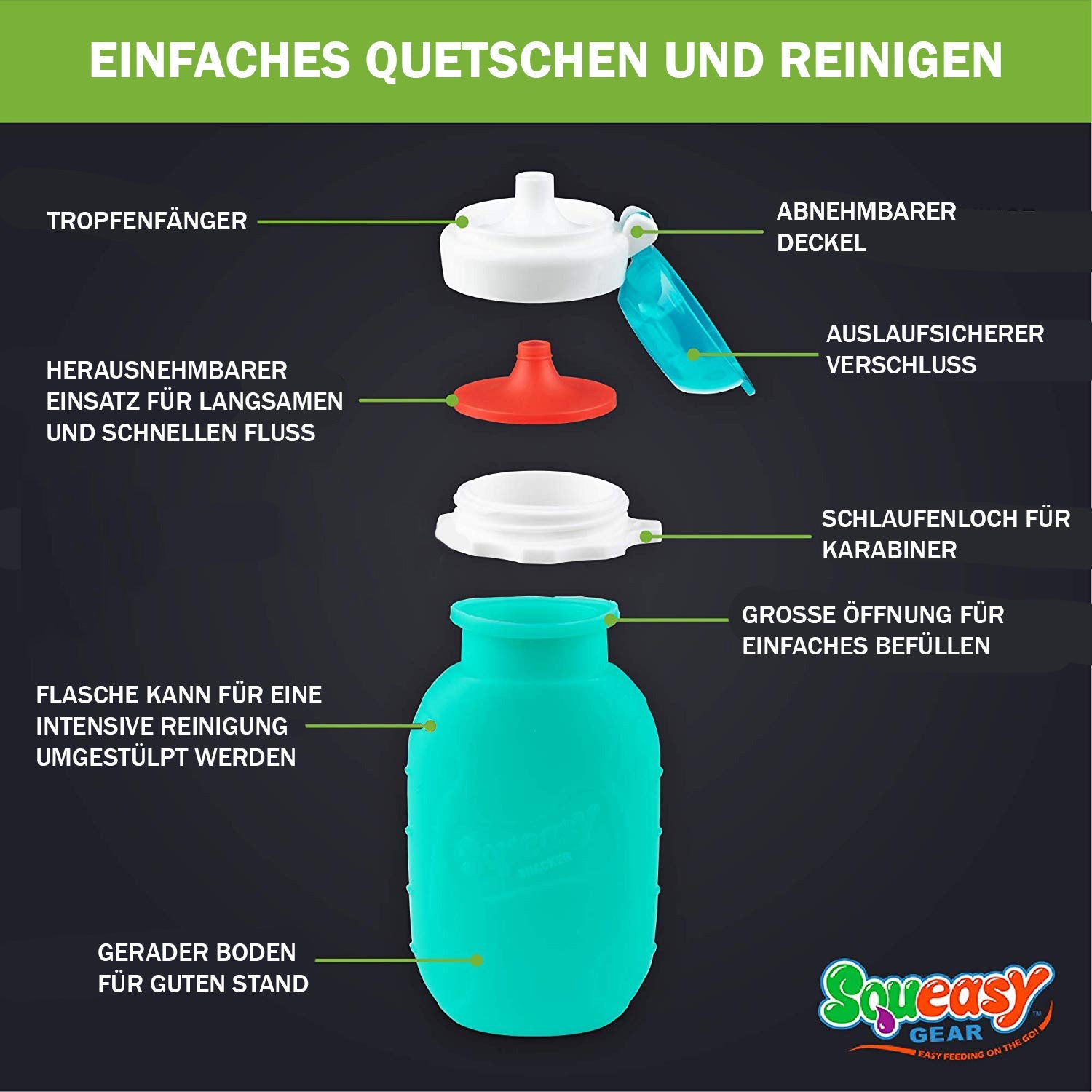LEKKABOX® Quetschie - Pink Lekkabox - malmichbunt.de
