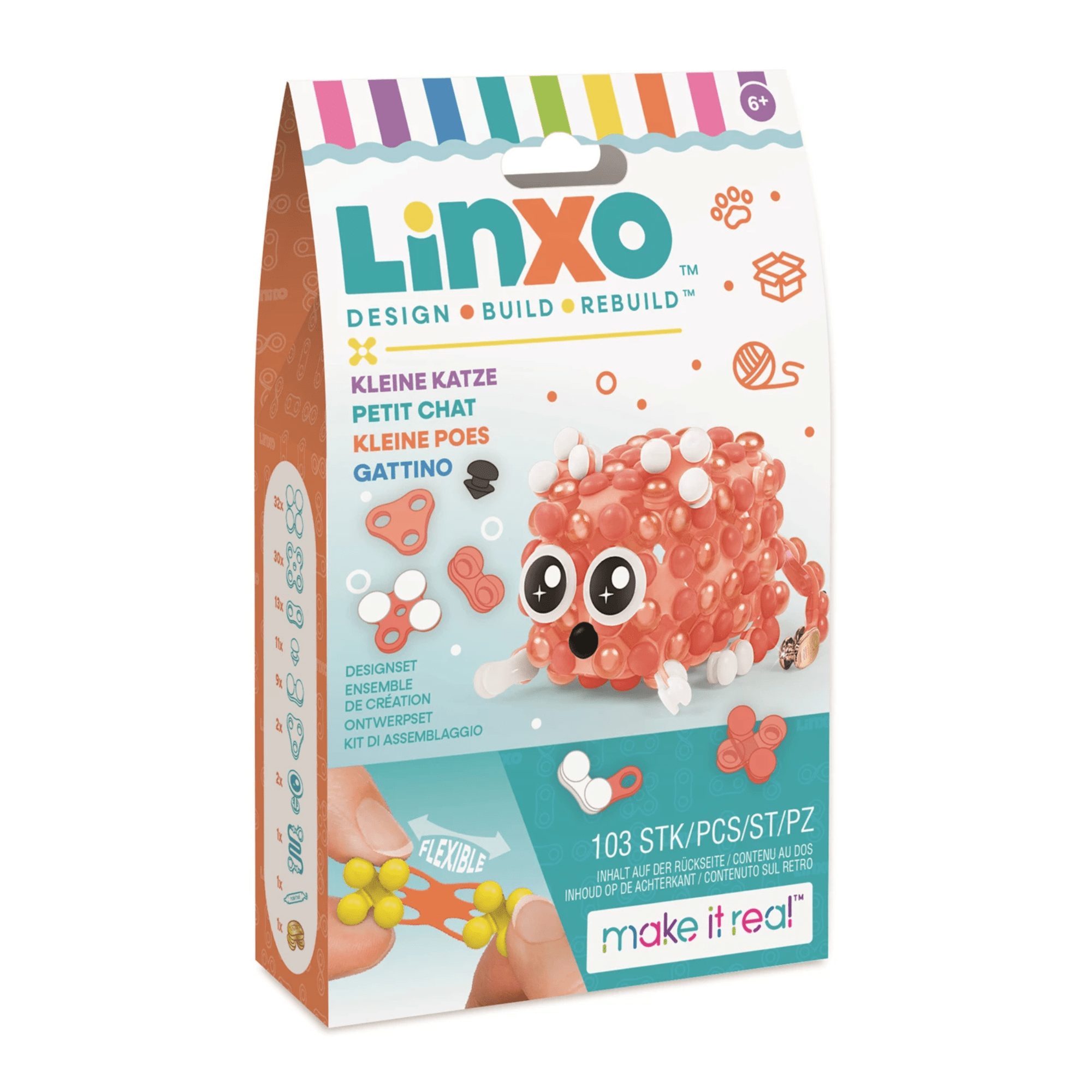 Linxo Schlüsselanhänger - Bastelset - kleine Katze Make it Real - malmichbunt.de