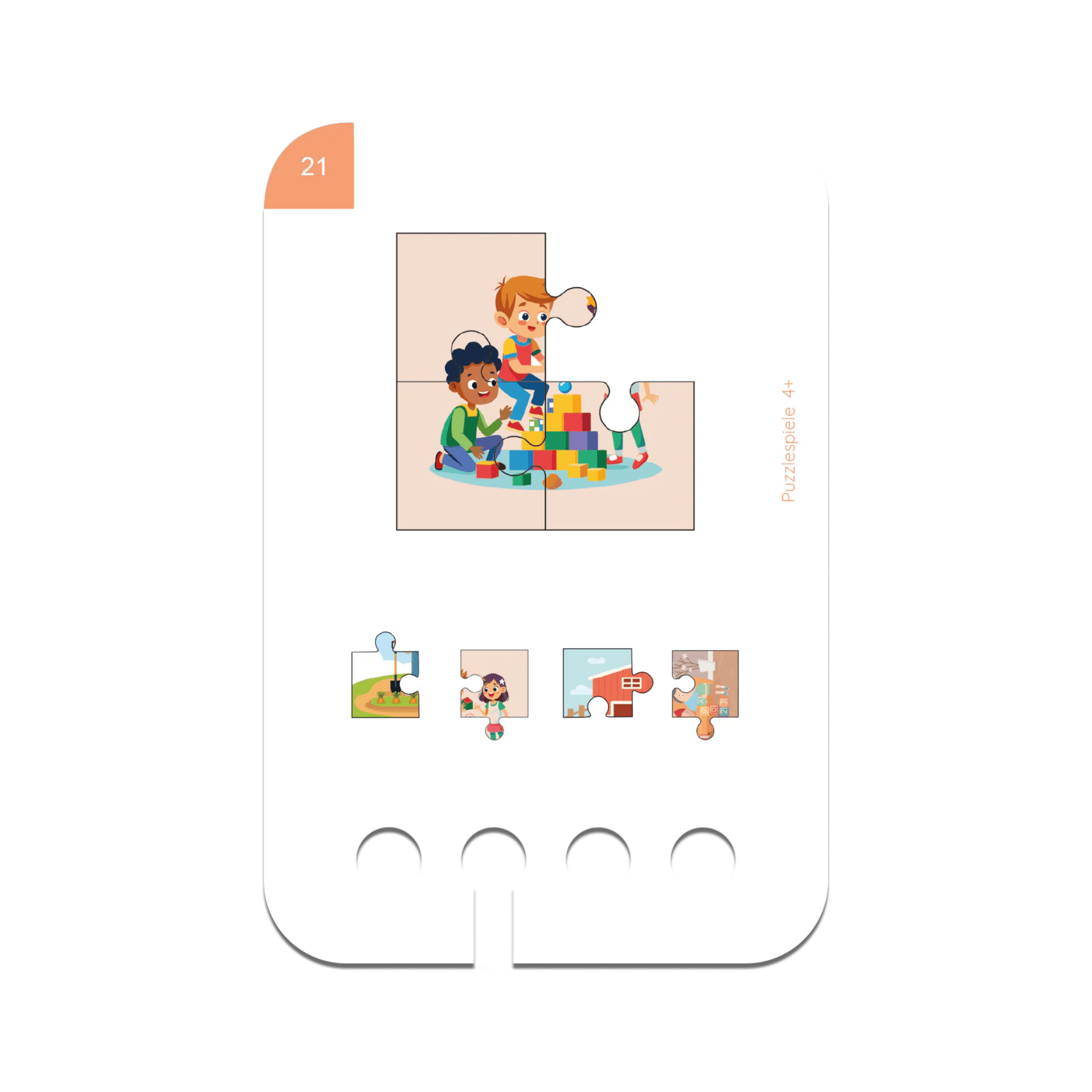 Lochhkasten Set ab 4 Jahren mit 6 Kartensätzen (NEU) Lernspielverlag - malmichbunt.de