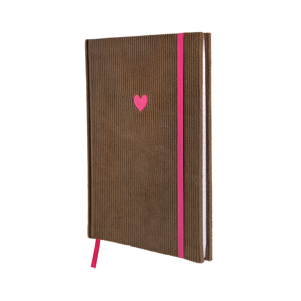 Loveria Notizbuch Kord - Taupe