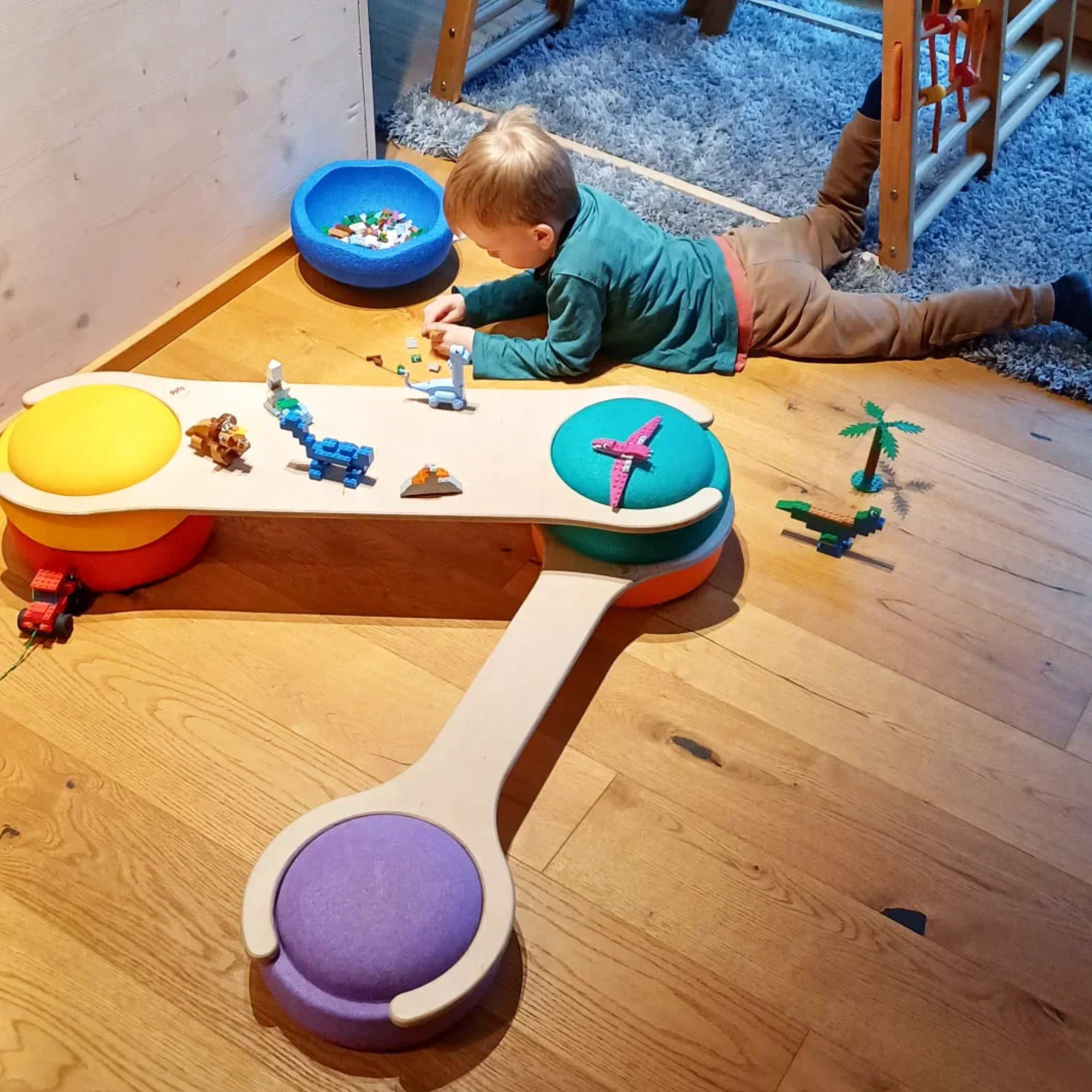 Lulo Kids Spielbretter für Stapelstein® 2er Set lulo kids - malmichbunt.de