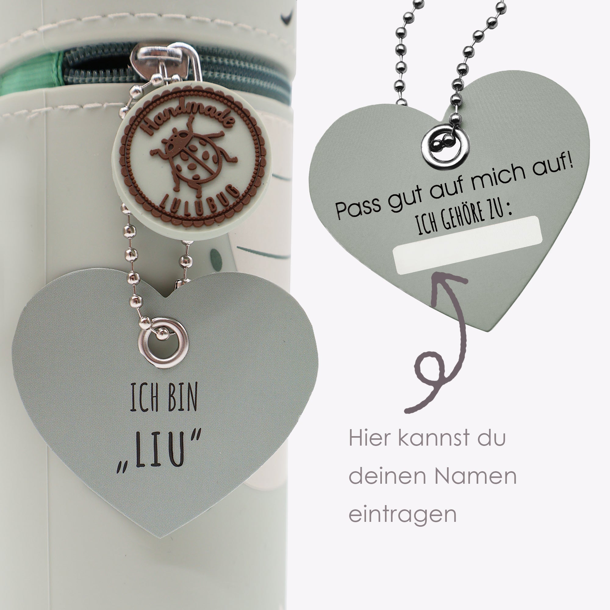 Lulubug lustiges Federmäppchen aus Silikon - Drache "Liu" Bell Trade - malmichbunt.de