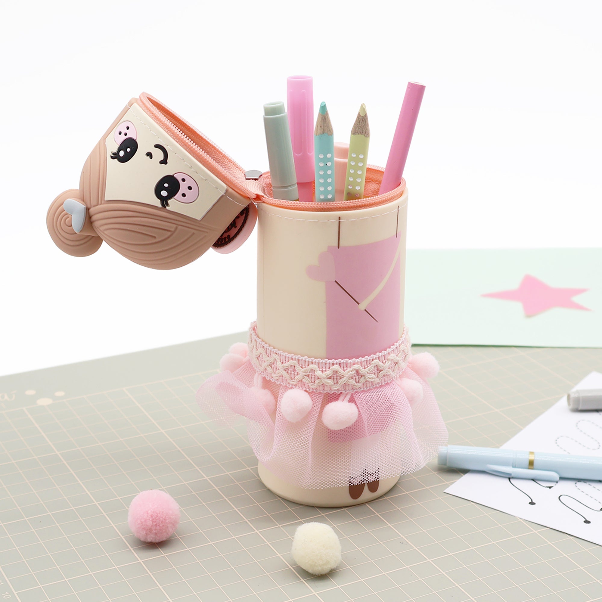 Lulubug lustiges Federmäppchen aus Silikon - Fee Sara Bell Trade - malmichbunt.de