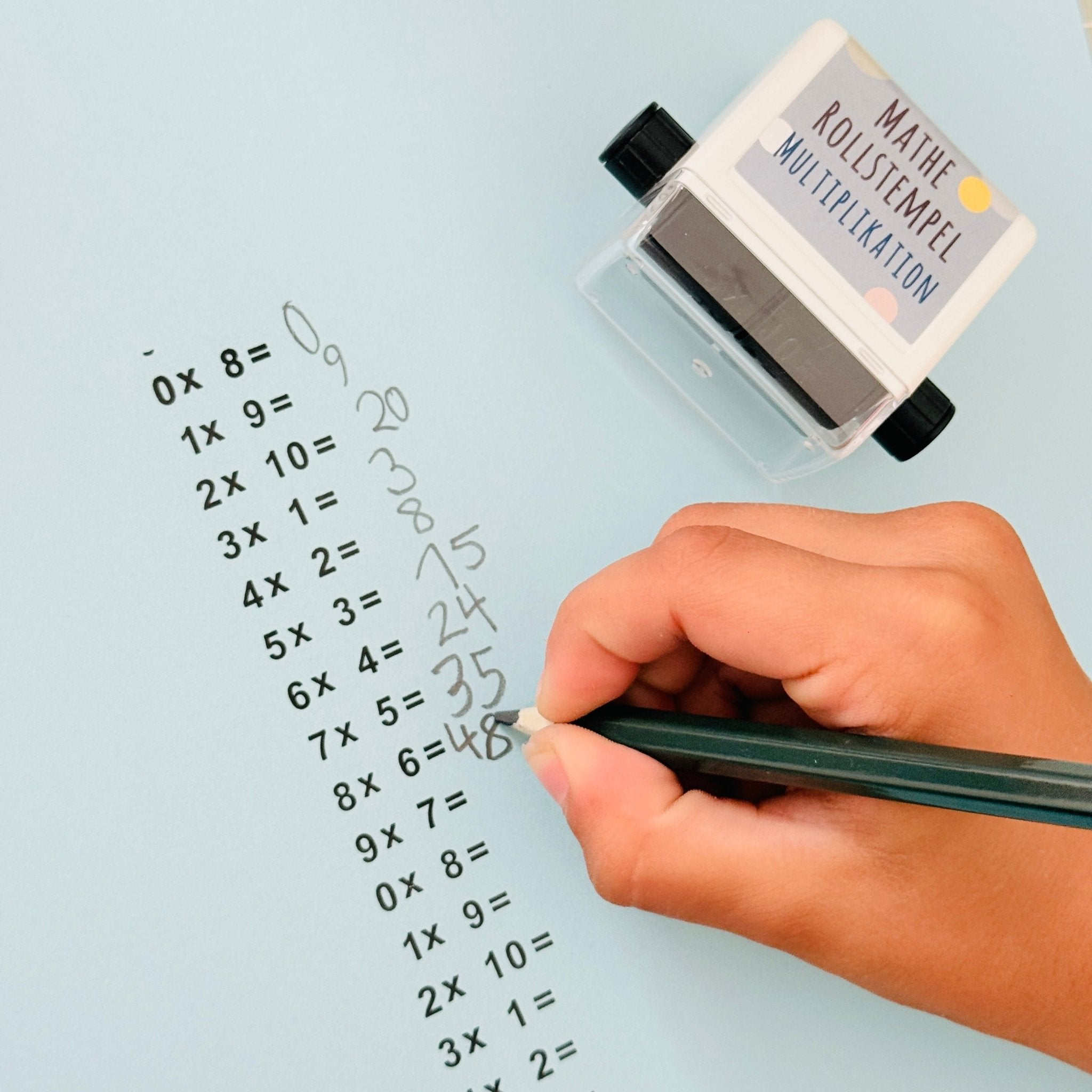 Lulubug Mathe Rollstempel "Multiplikation" Bell Trade - malmichbunt.de