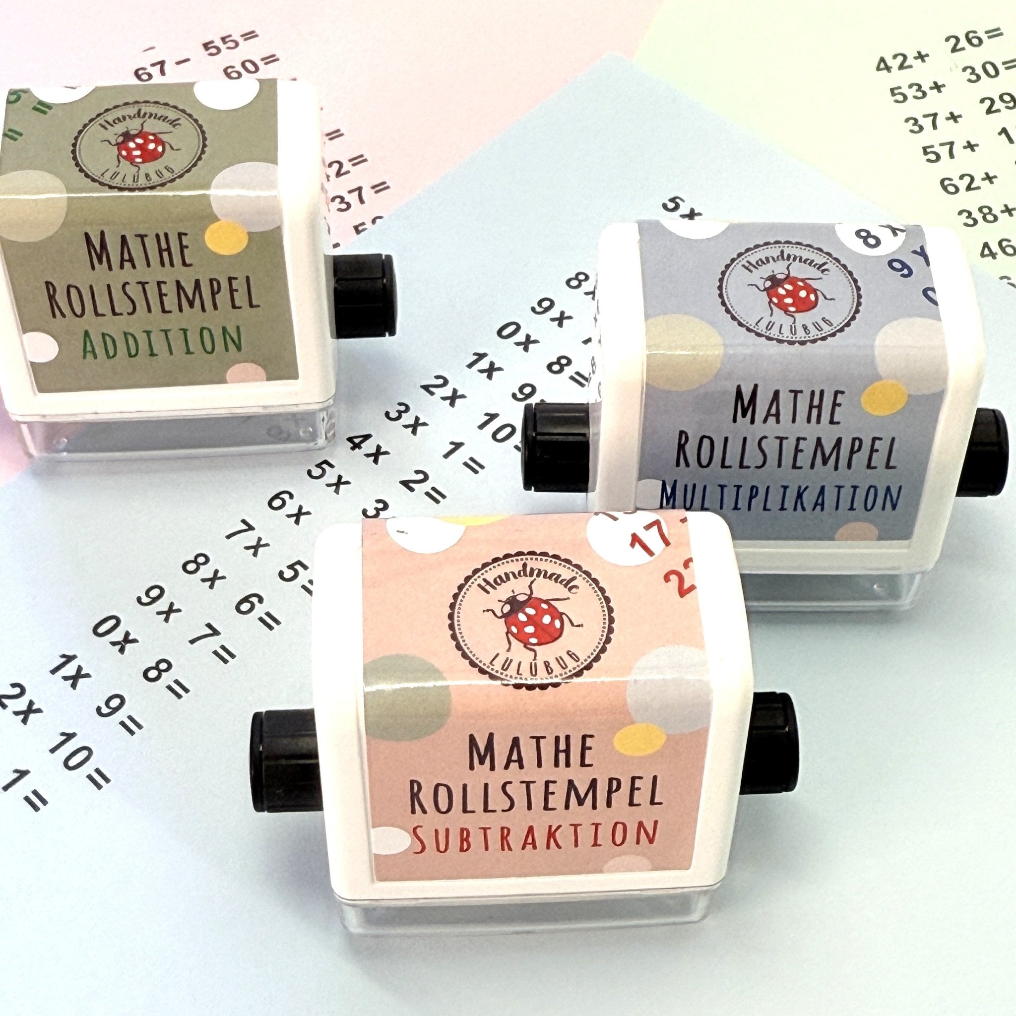 Lulubug Mathe - Stempel "Subtraktion" Bell Trade - malmichbunt.de