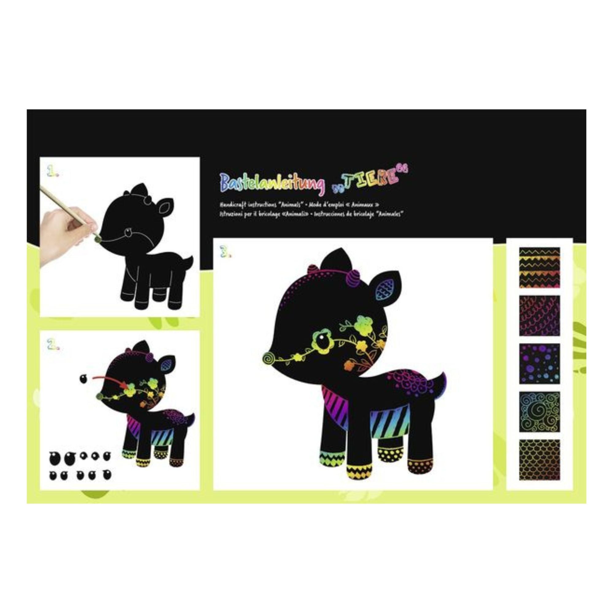 Magische Kratzel - Motive "Tiere" Ursus - malmichbunt.de