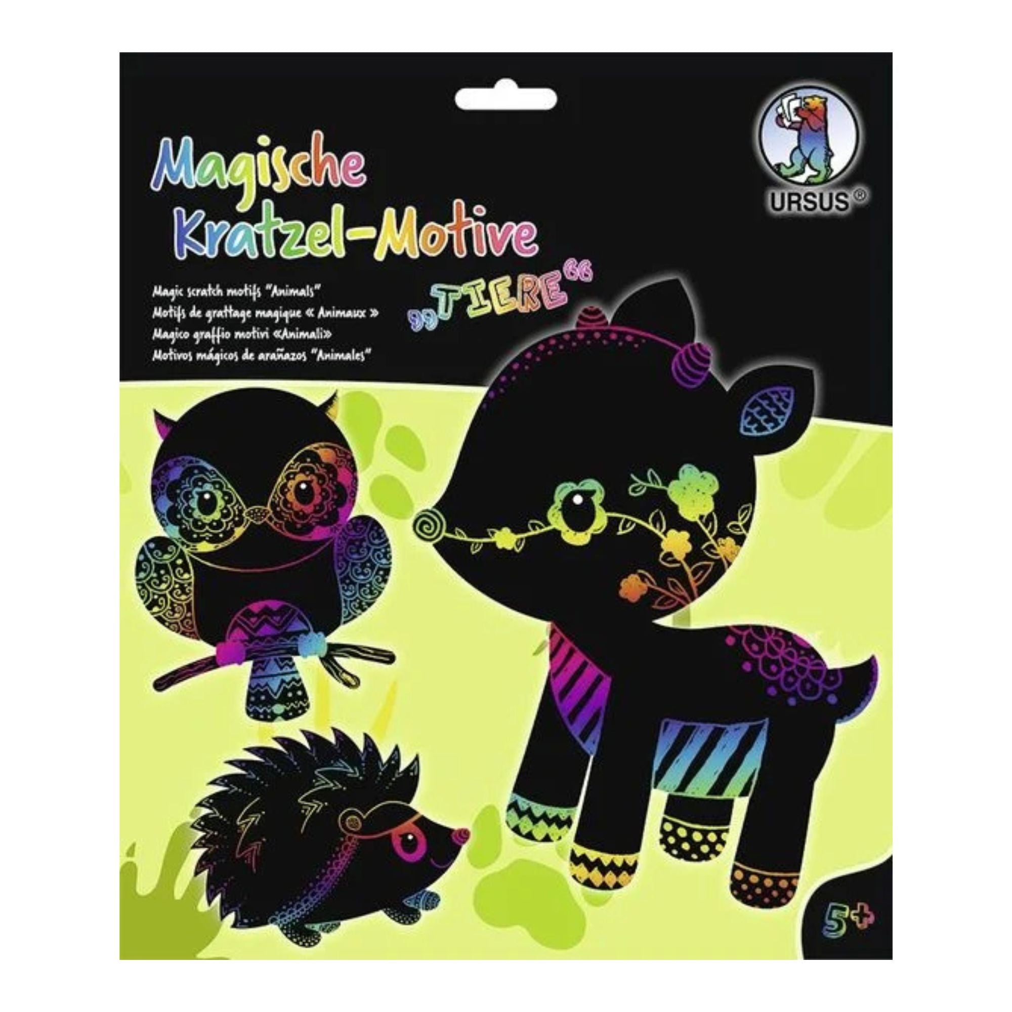 Magische Kratzel - Motive "Tiere" Ursus - malmichbunt.de