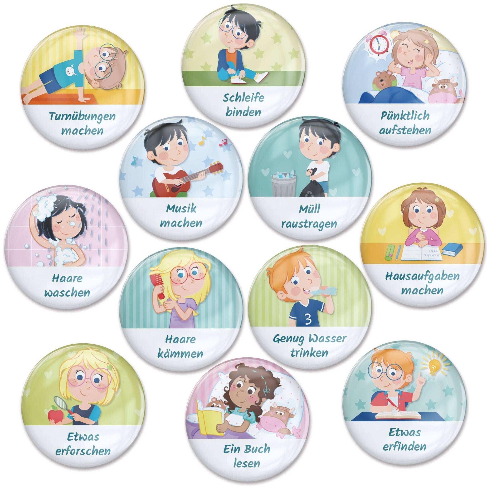 Magnet - Erweiterungs - Set "Kreativ & Selbstständig" Papierdrachen - malmichbunt.de