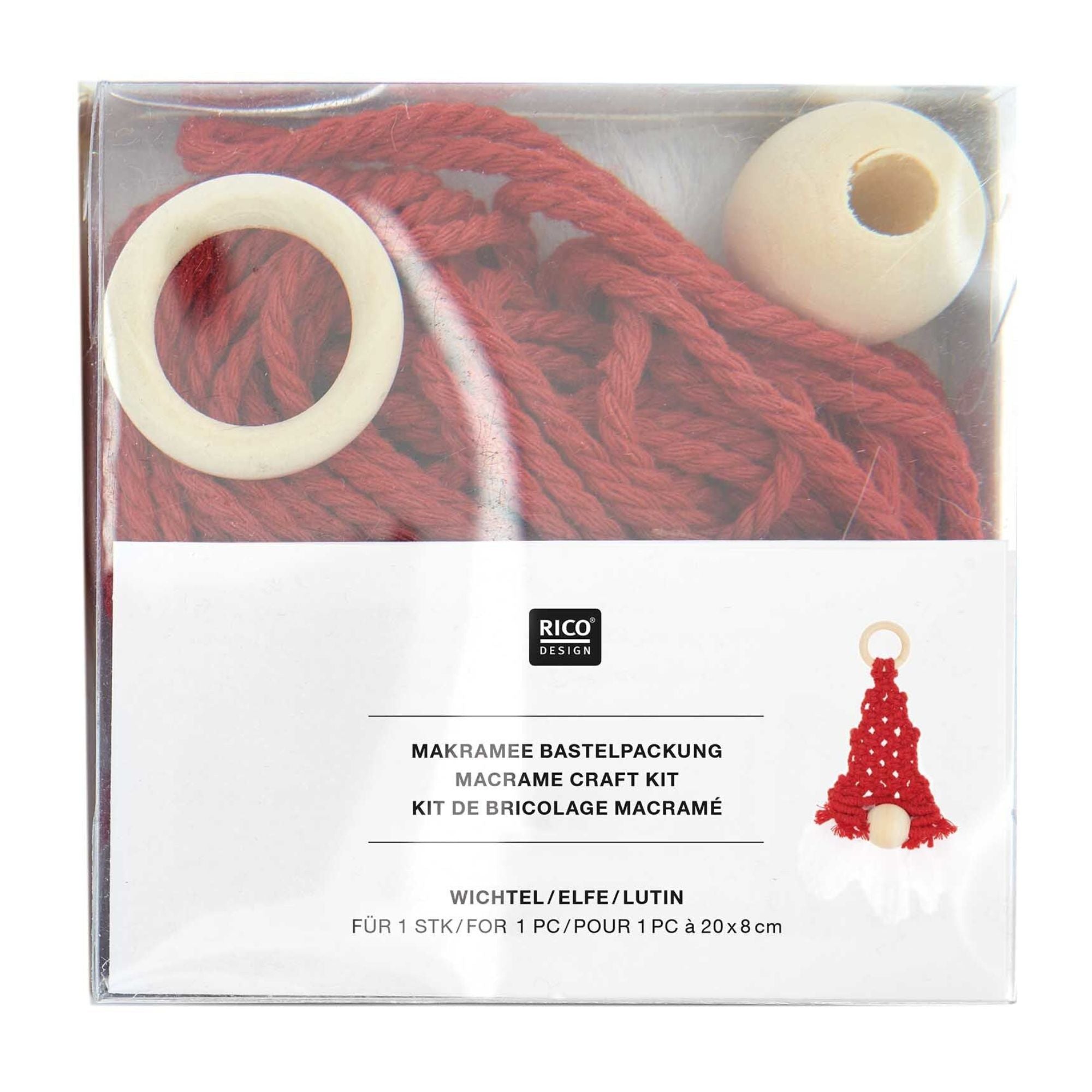 Makramee Bastelset Wichtel Rico Design - malmichbunt.de