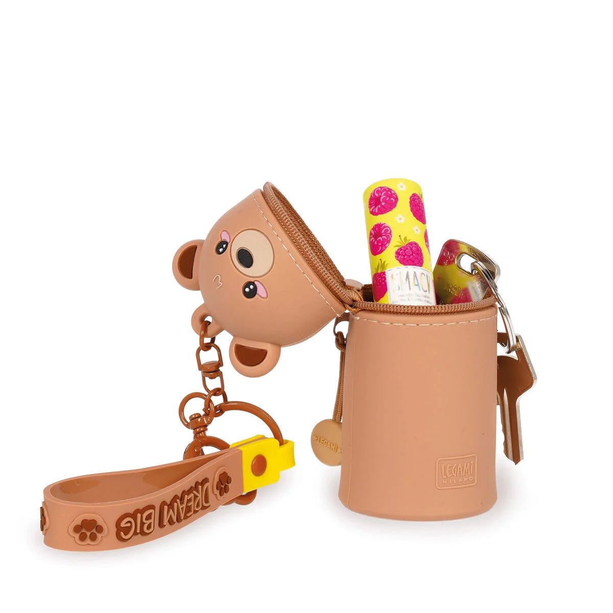 Mini Kawaii Münztasche mit Schlüsselanhänger - Teddy Legami - malmichbunt.de
