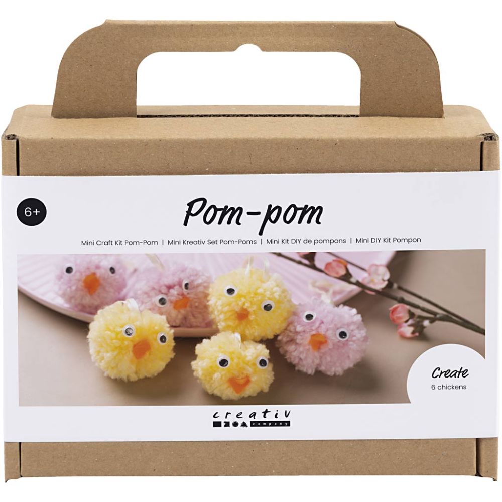 Mini Kreativ Set Pompons – Süße Küken selber basteln Creativ Company - malmichbunt.de