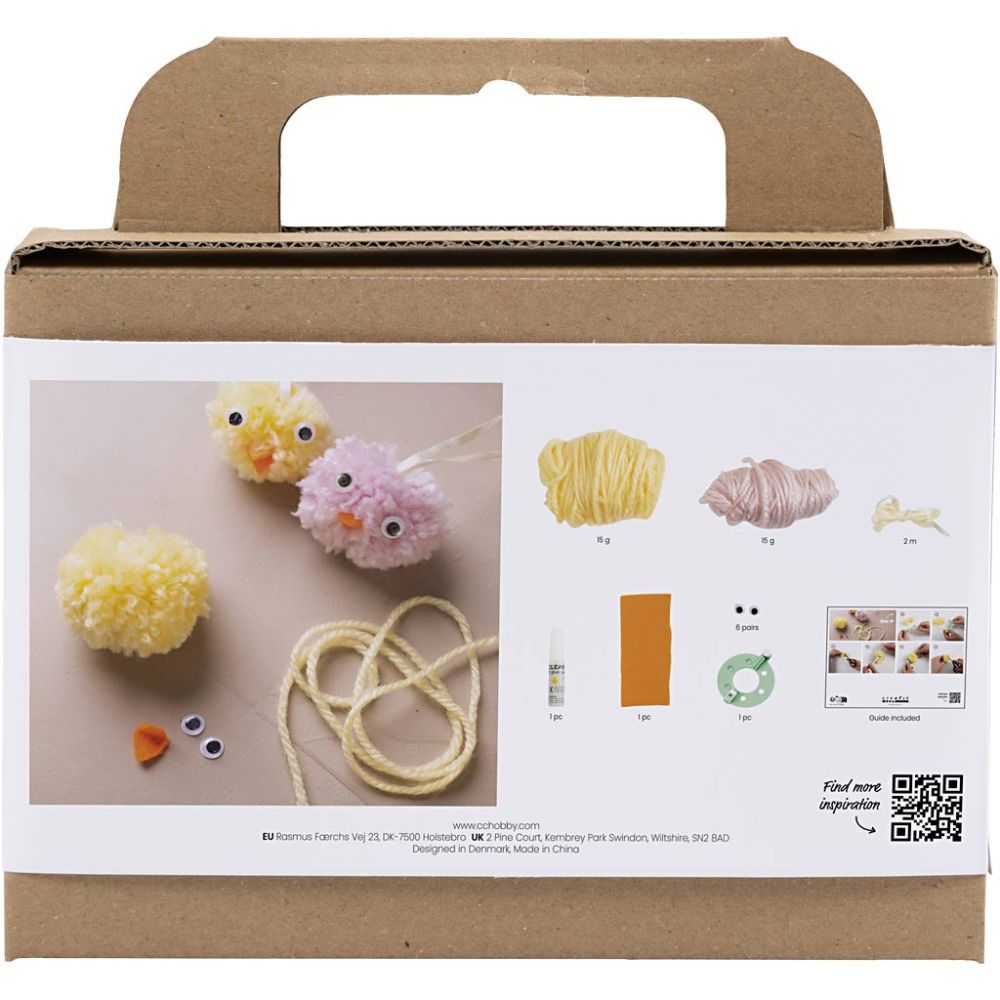 Mini Kreativ Set Pompons – Süße Küken selber basteln Creativ Company - malmichbunt.de