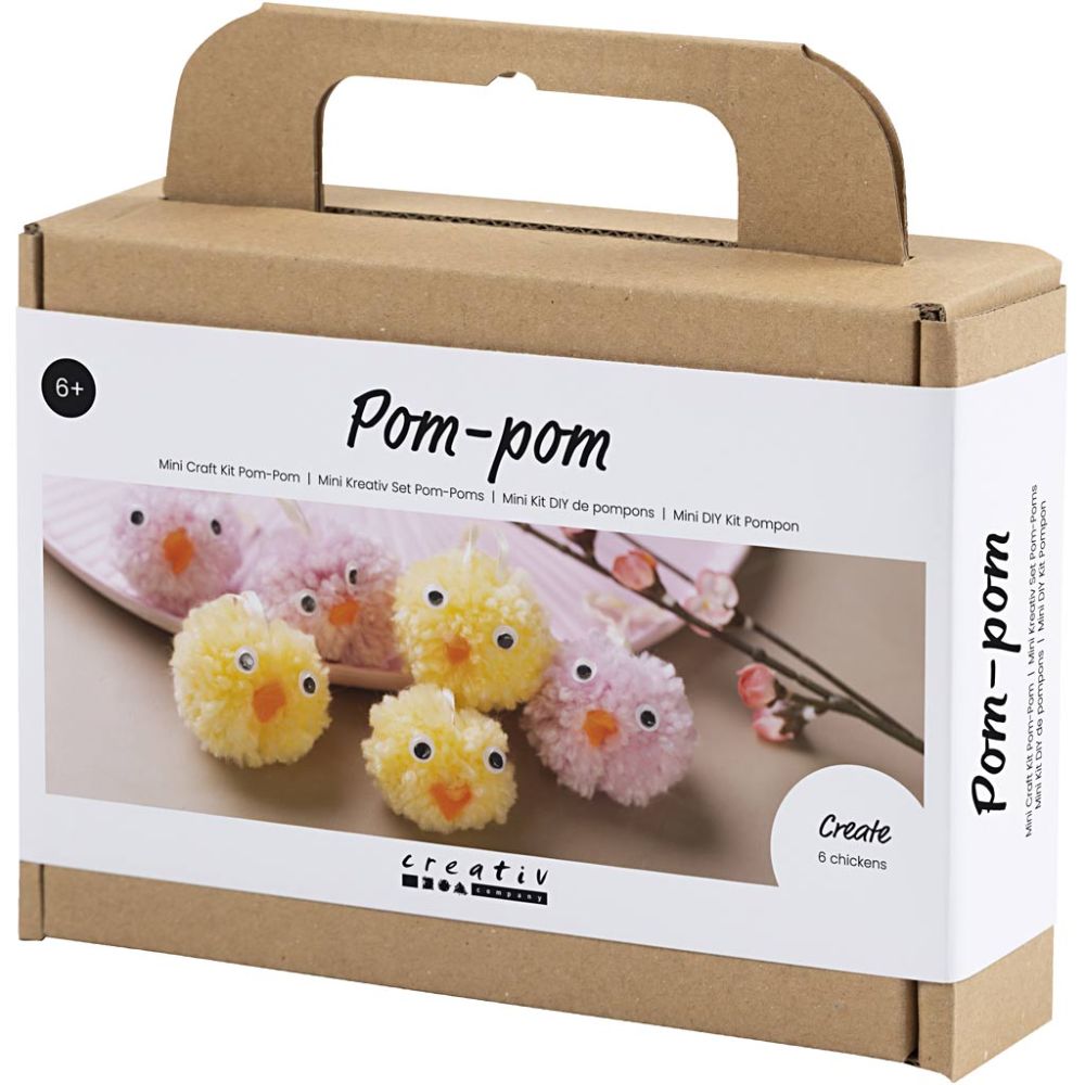 Mini Kreativ Set Pompons – Süße Küken selber basteln Creativ Company - malmichbunt.de