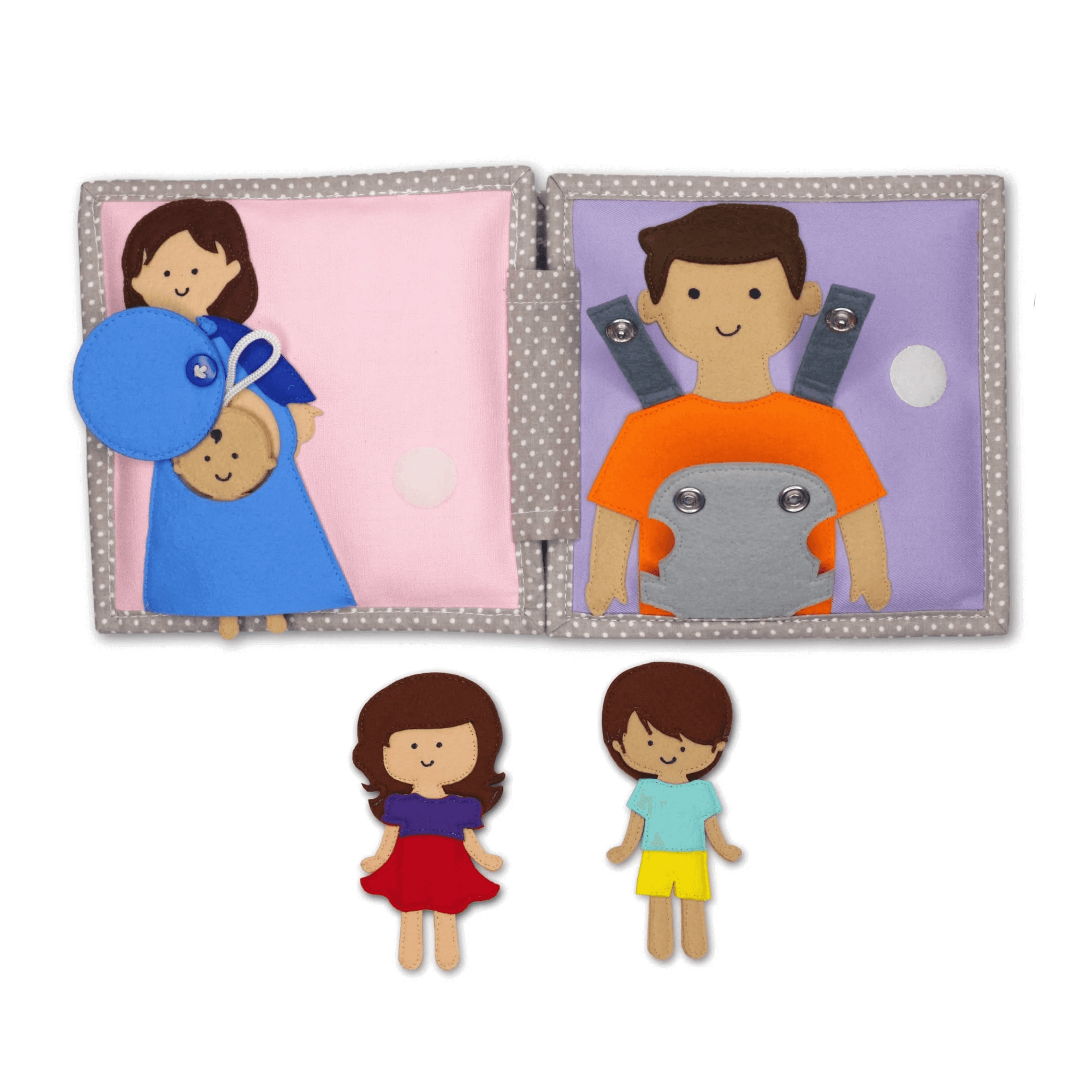 Mini Quiet Book "Jolly Baby" (ab 18 Monaten) Jolly Designs - malmichbunt.de