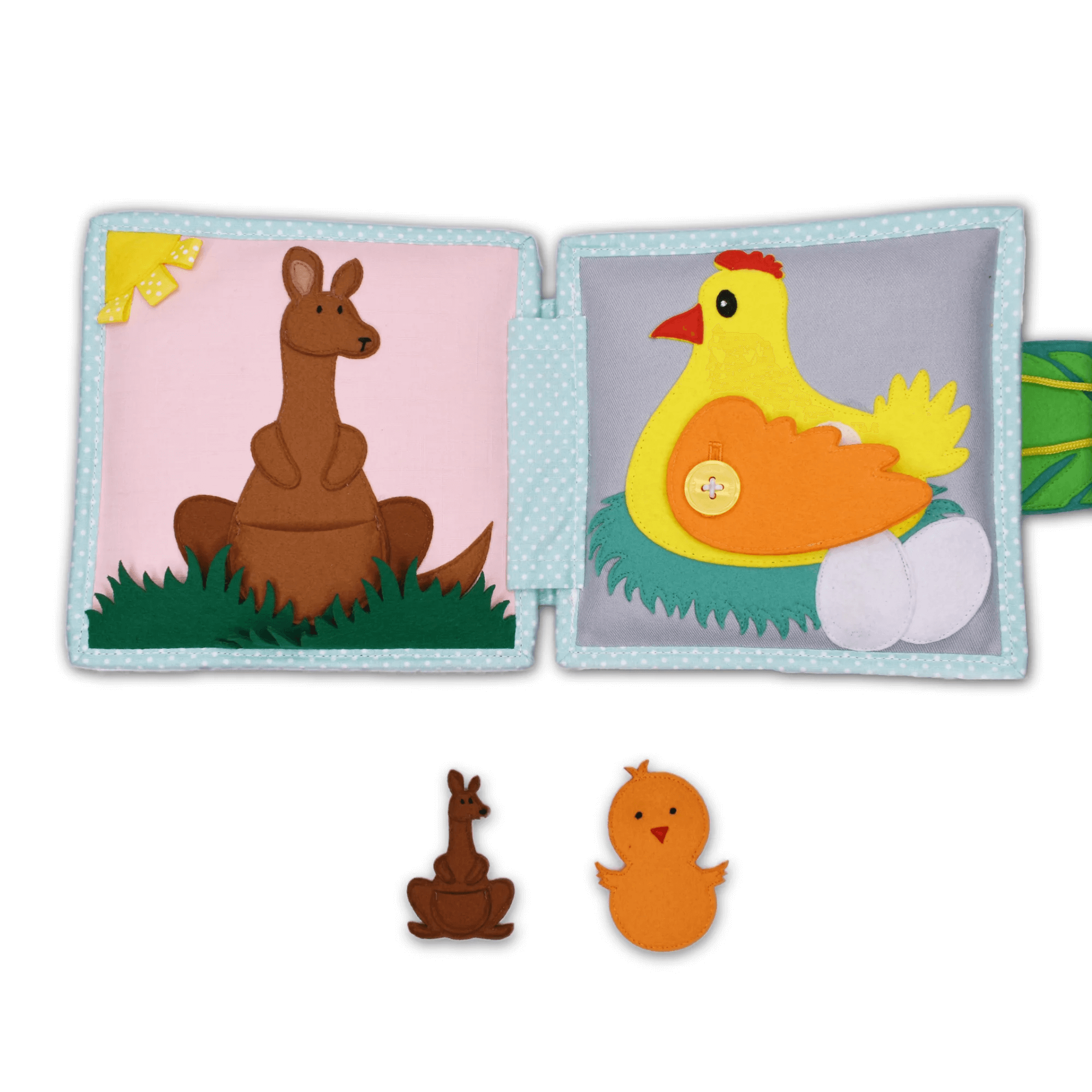 Mini Quiet Book "Jolly Jungle" (ab 18 Monaten) Jolly Designs - malmichbunt.de