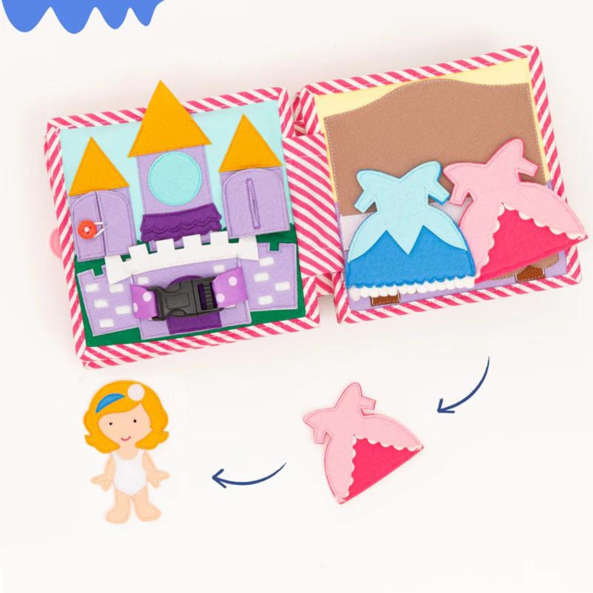 Mini Quiet Book "Kleine Prinzessin" Jolly Designs - malmichbunt.de