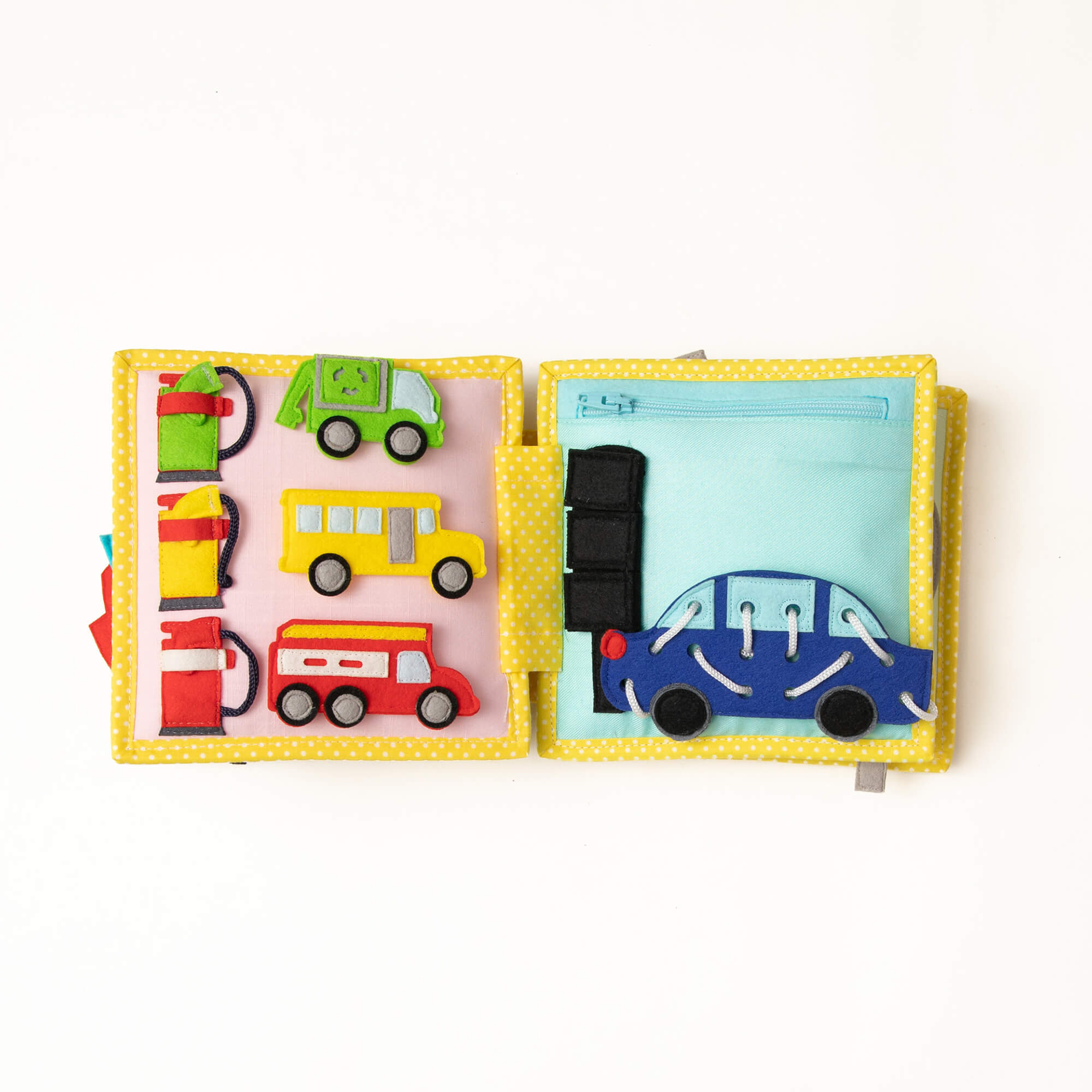 Mini Quiet Book "Mein erster Bagger" (ab 18 Monaten) Jolly Designs - malmichbunt.de