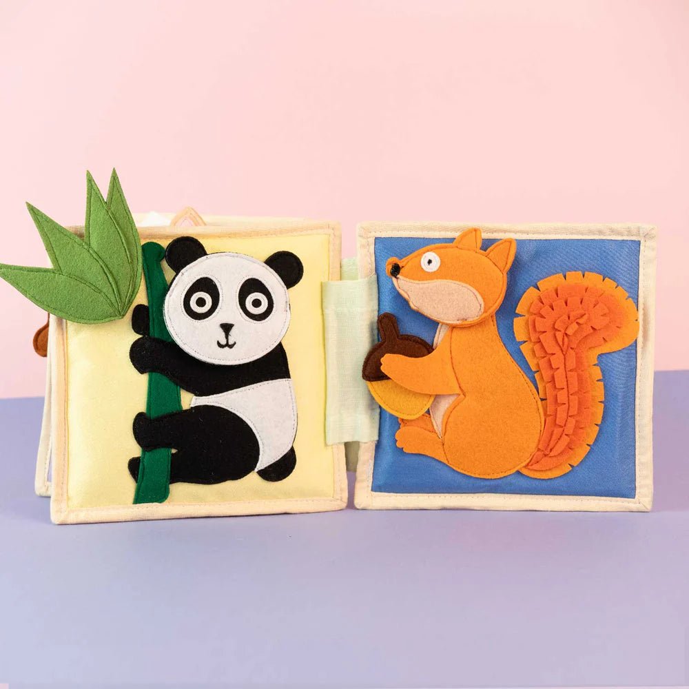 Mini Quiet Book "Tierfreunde" (ab 4 Monaten) Jolly Designs - malmichbunt.de