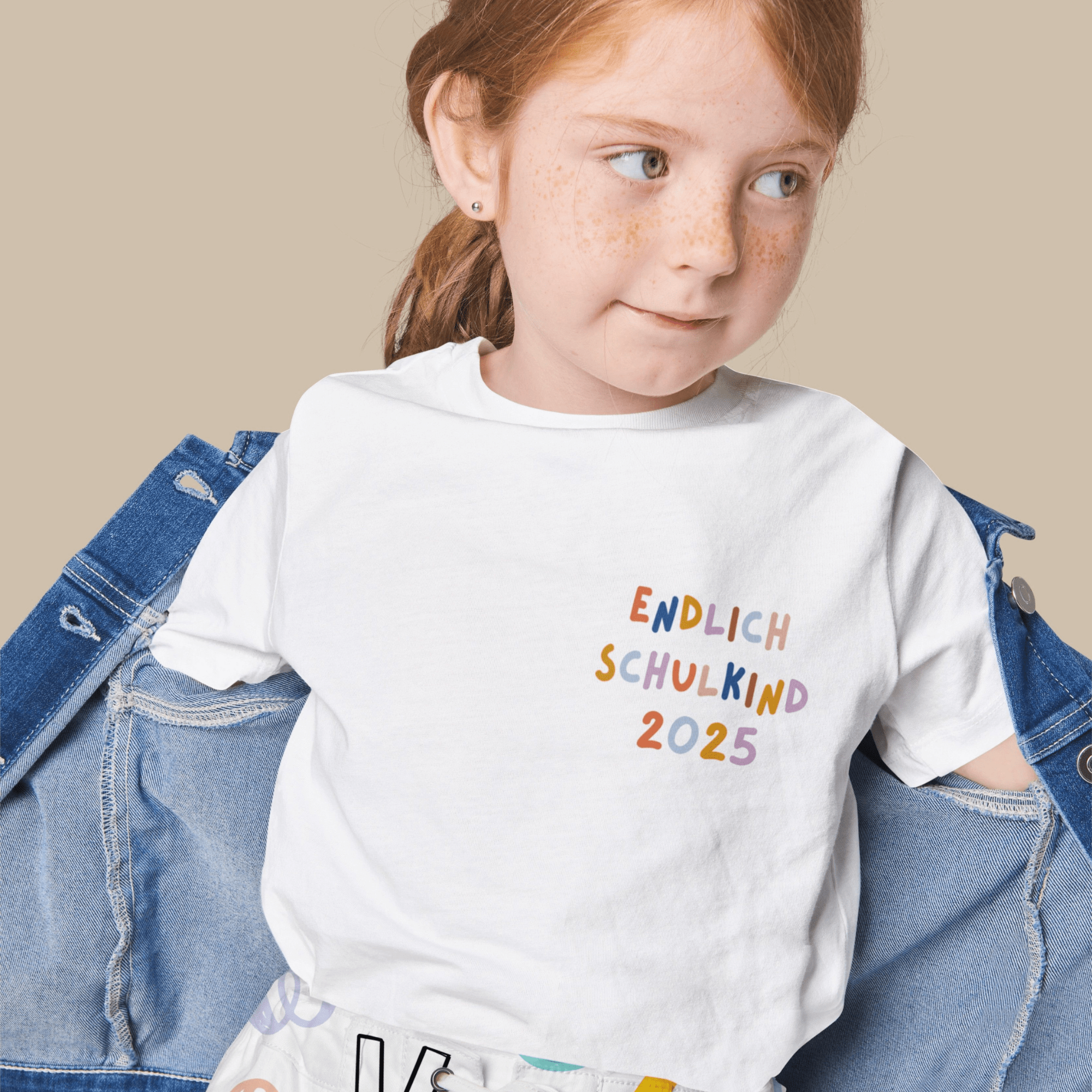 Modern Kids Art - Bügelbild "Endlich Schulkind" klein Modern Kids Art - malmichbunt.de