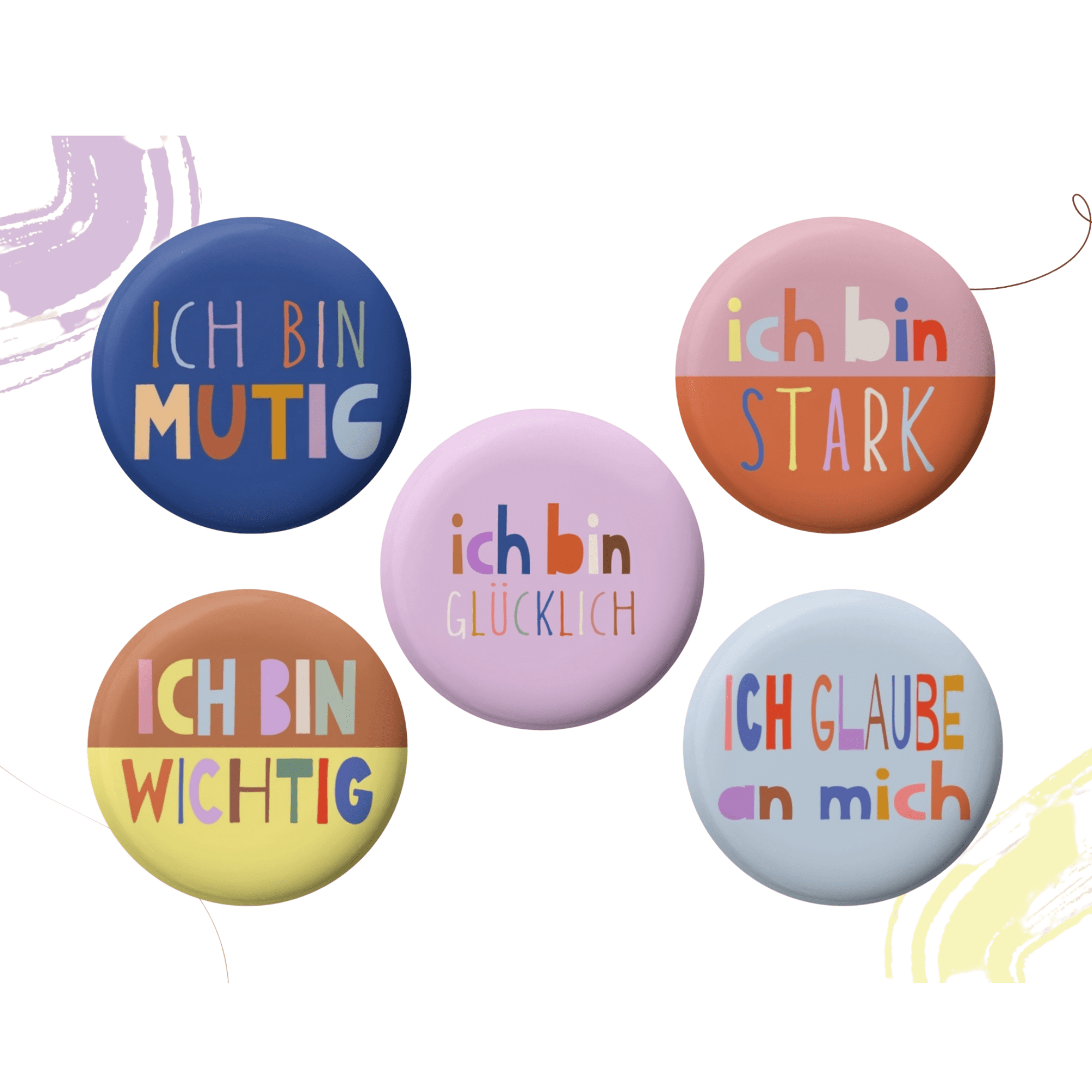 Modern Kids Art - Magnet Affirmation, verschiedene Motive Modern Kids Art - malmichbunt.de