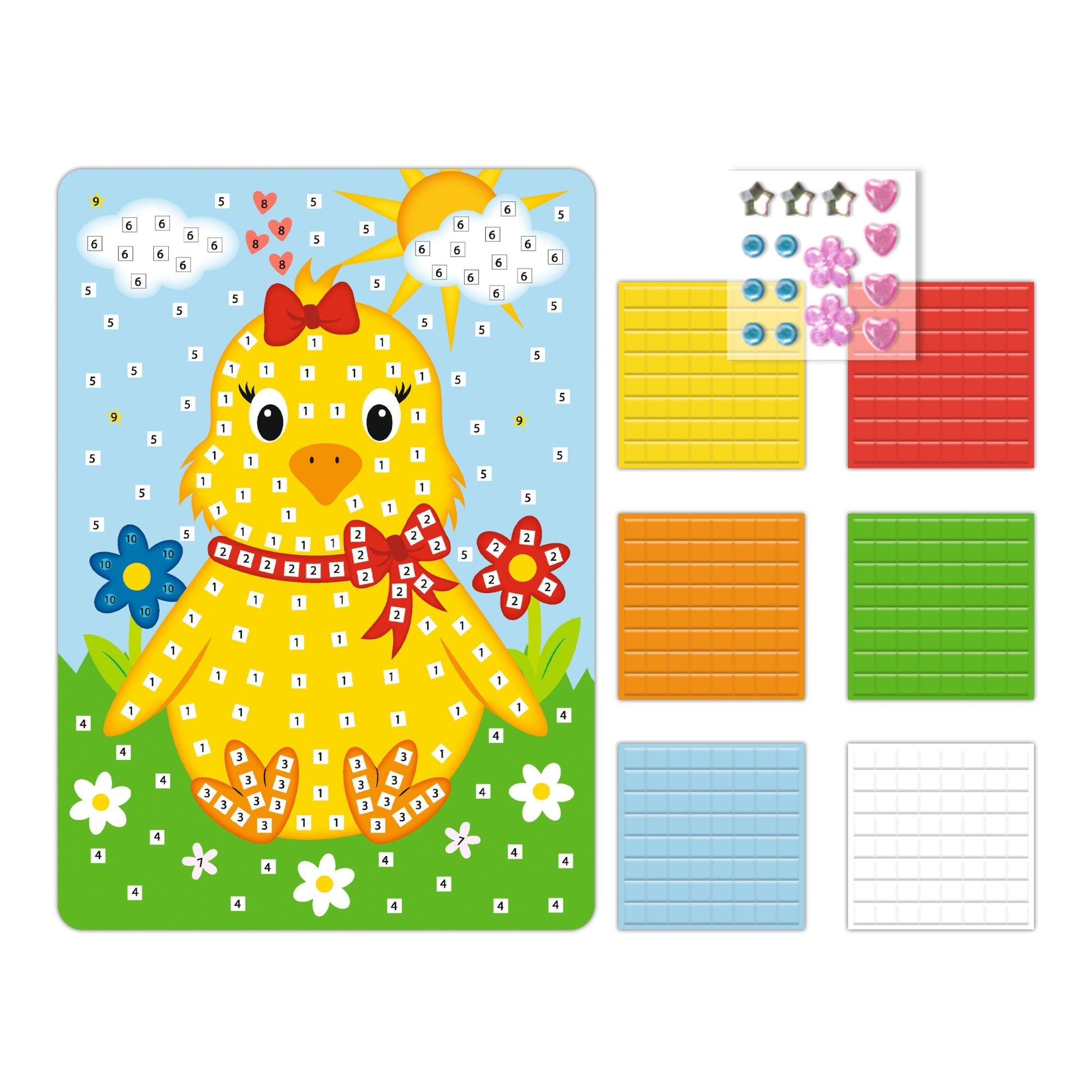 Moosgummi Mosaik "Küken" Ursus - malmichbunt.de