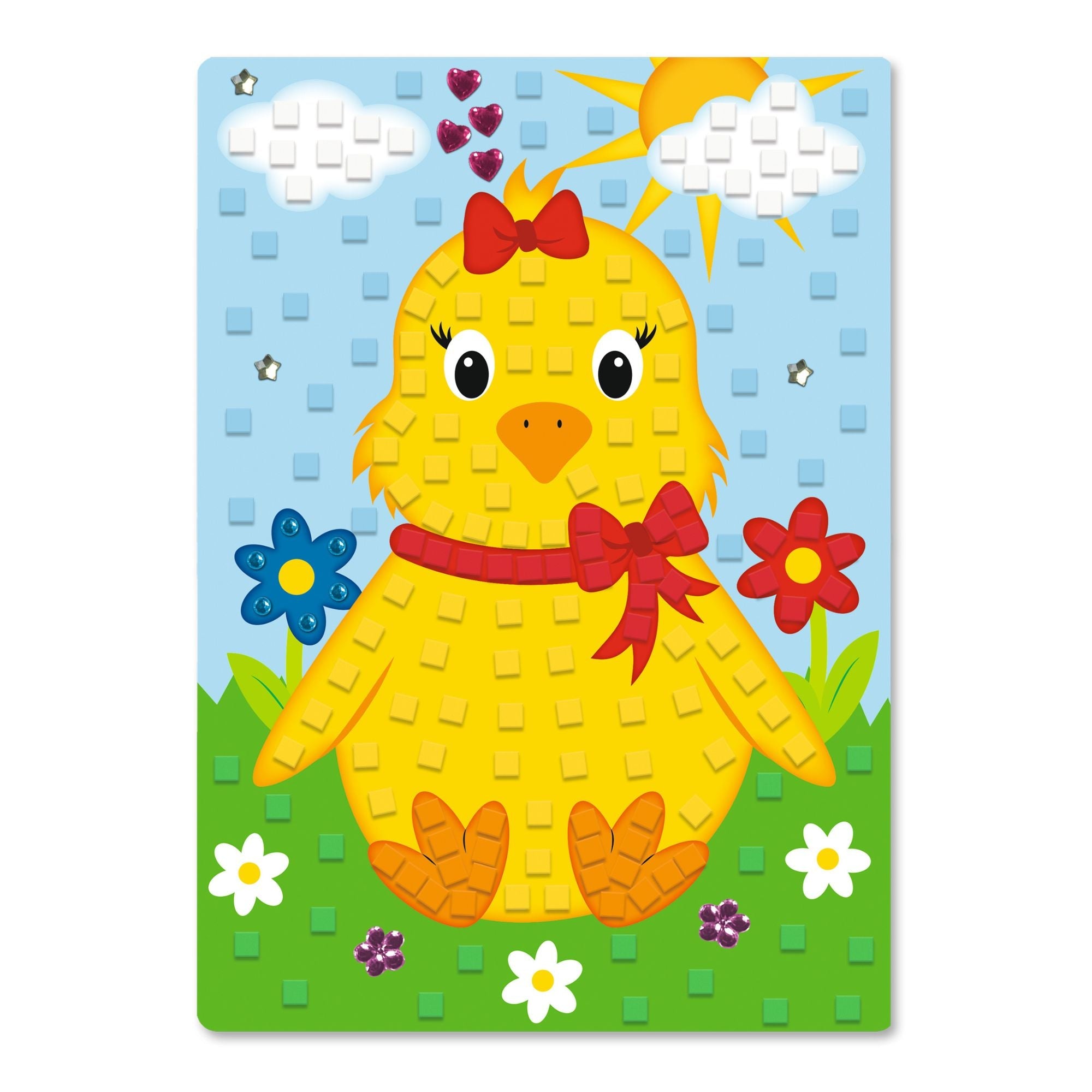 Moosgummi Mosaik "Küken" Ursus - malmichbunt.de